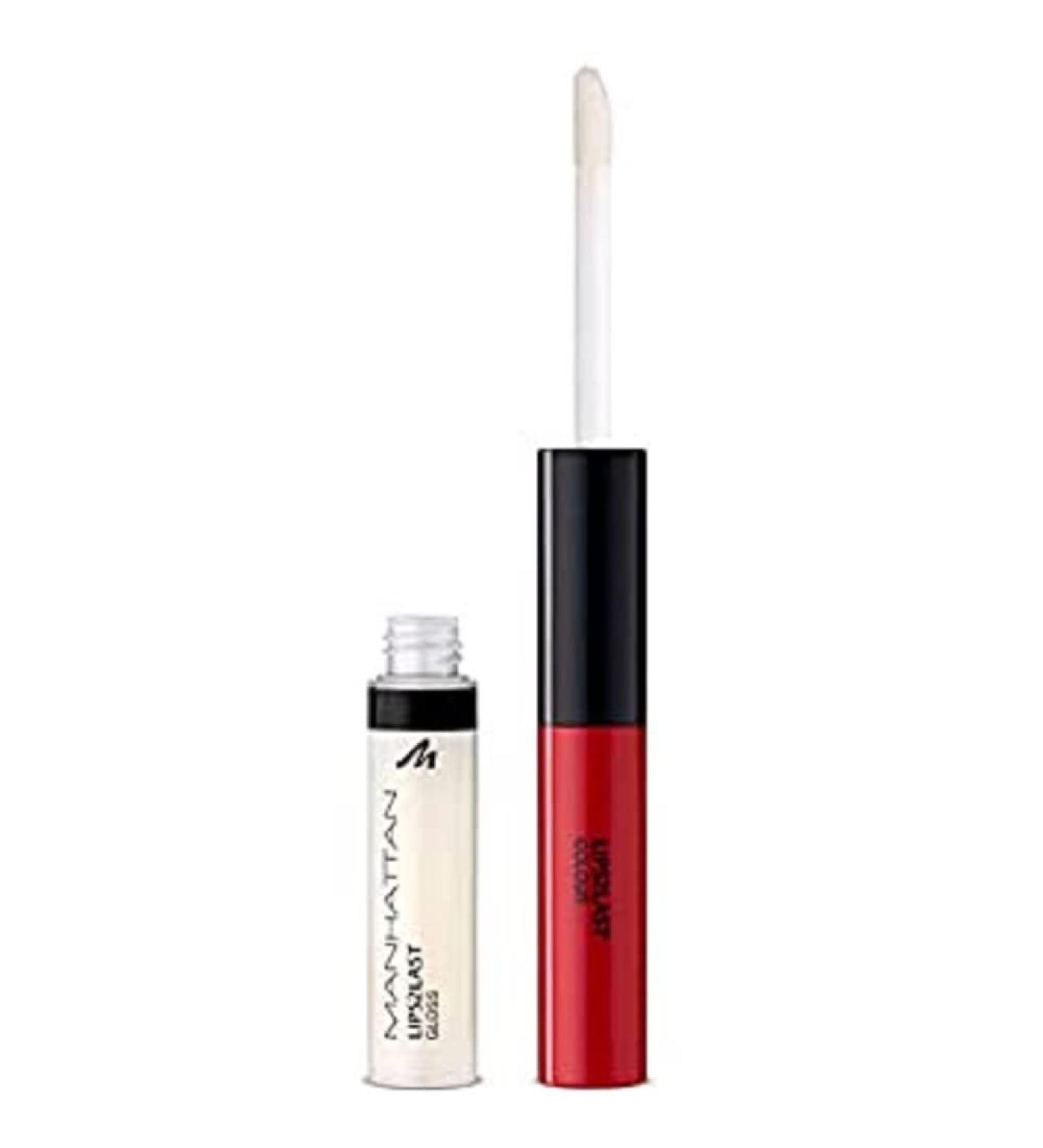 Manhattan Lips2Last Glam Red 45A - Long-Lasting Lip Colour & Gloss | 8ml - Buy Internationally - Buy Online on GoSupps.com
