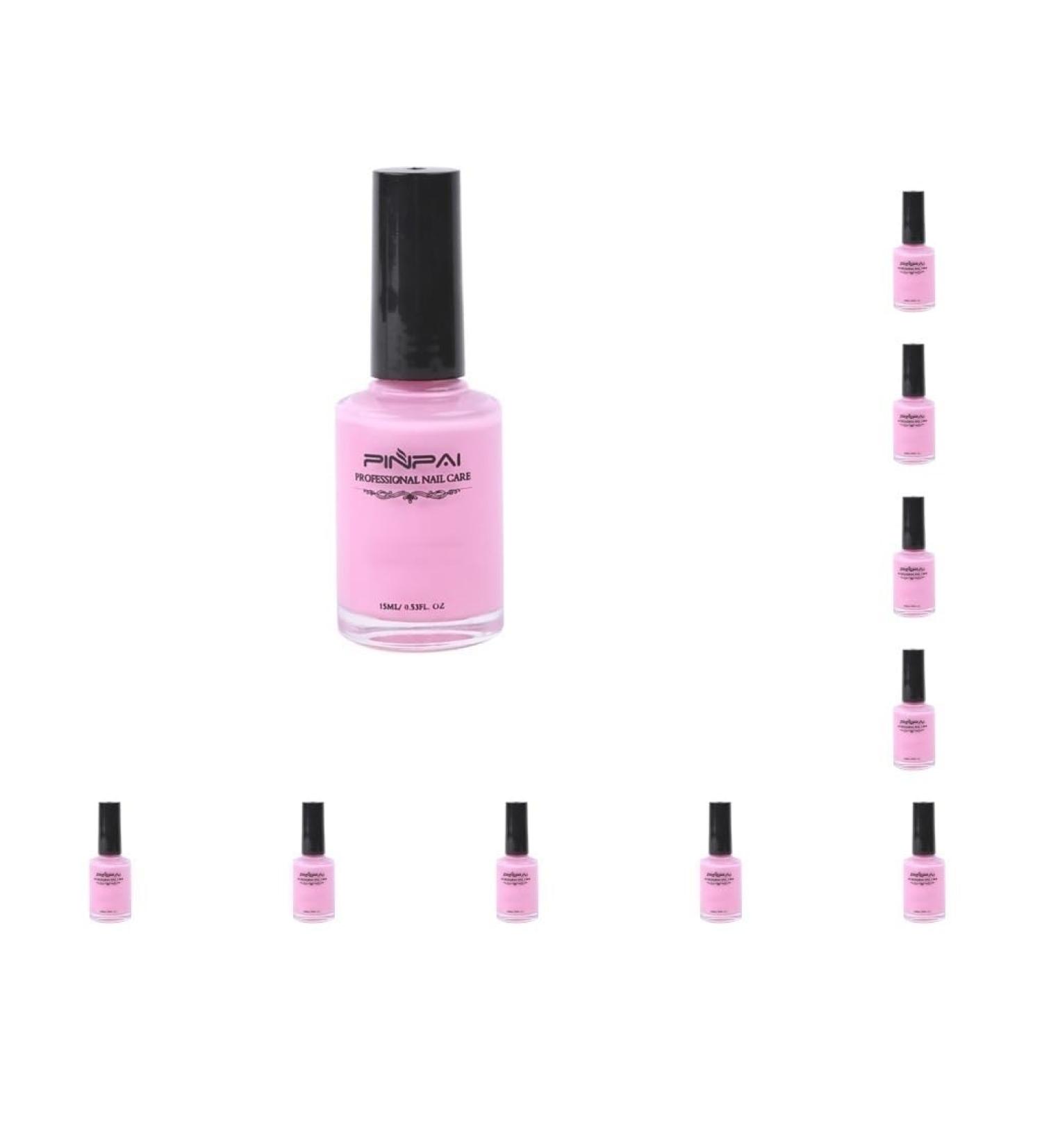 10 set of Nail Polish Glue Peel Off Liquid Nail Art Tape Latex Tape Finger Skin Protected Liquid Nail Care Tool Pink 15ml 10 set of (Pink 15ml) - Buy Online on GoSupps.com