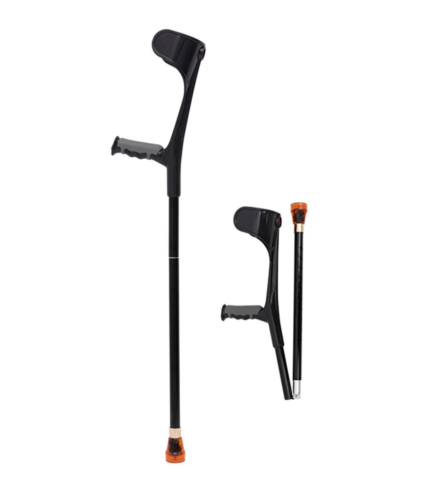 Folding Forearm Crutch for Adults Adjustable Aluminum Crutches for Walking Lightweight Travel Crutches (Color : Gray Size : 1 Pair) Anniversary Lucky Star Black 1 Unit - Buy Online on GoSupps.com