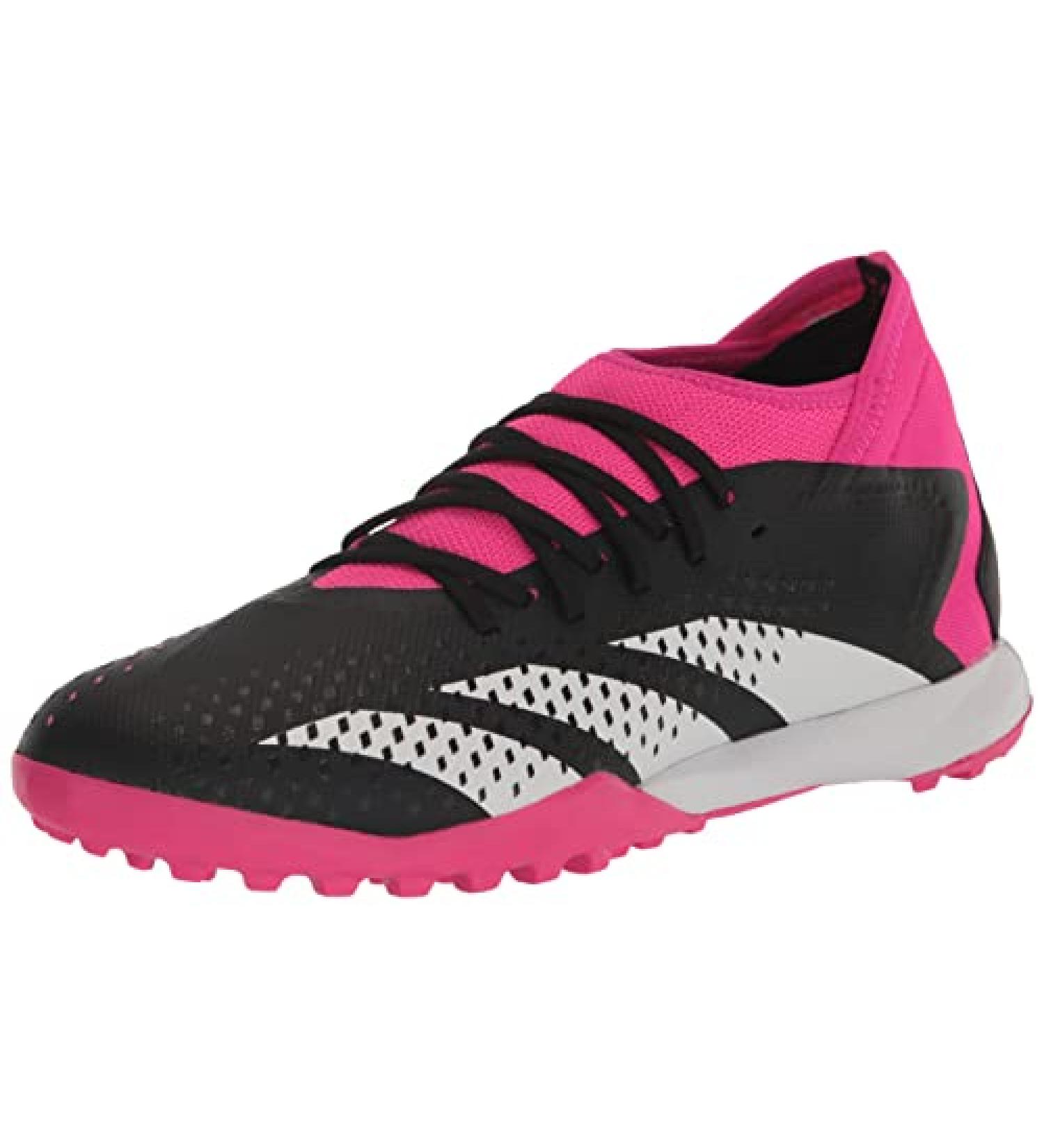 adidas Unisex Accuracy.3 Turf Soccer Shoe - Black/White/Team Shock Pink - Size 8.5 Women/7.5 Men - Buy Online on GoSupps.com