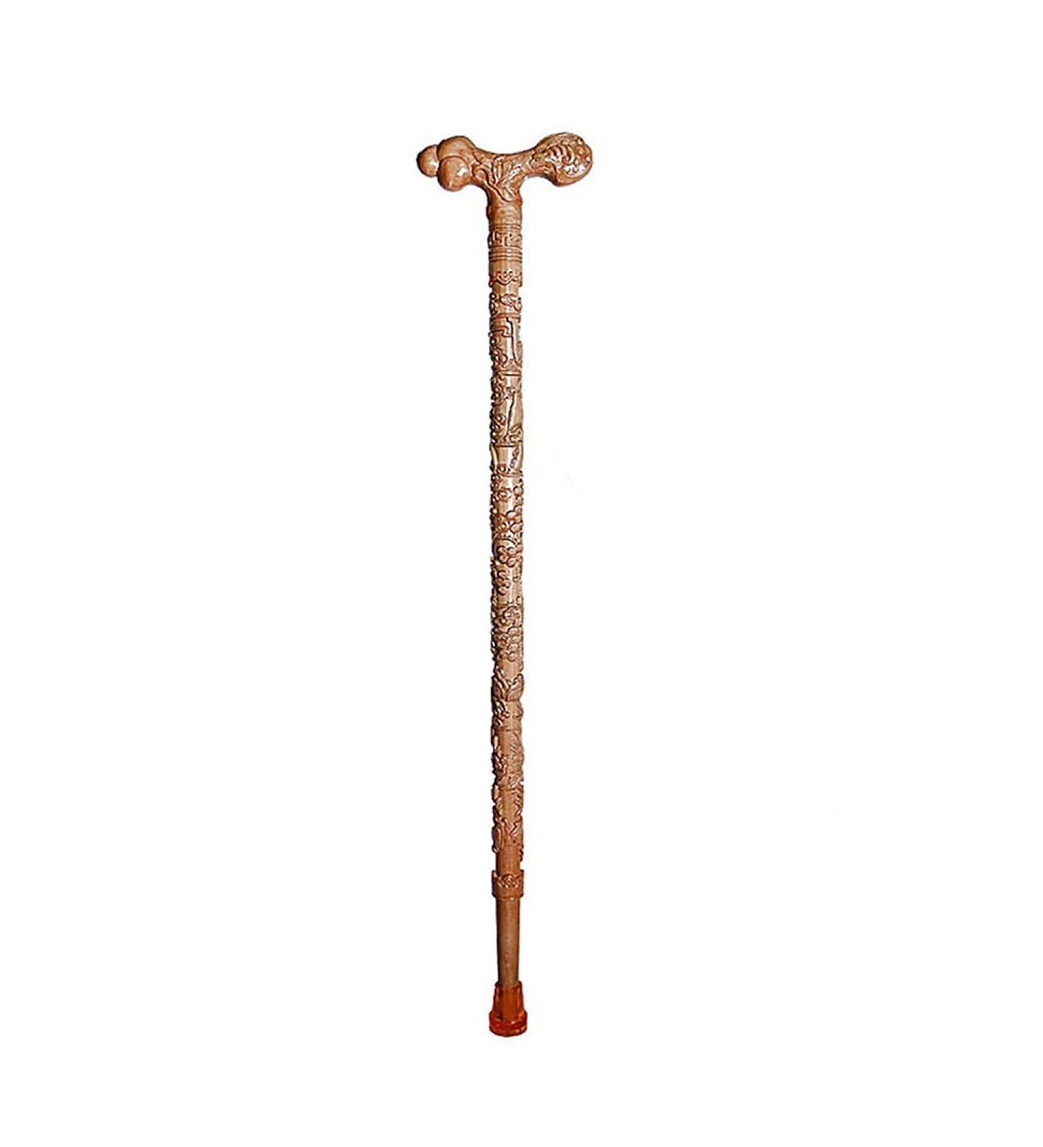 Cane Elderly Crutches Solid Wood Walking Stick Fine Carving Implied Auspicious Hoist Handle 91cm Long According to Height Truncated by Yourself (Color : B) Beautiful Scenery Bathing in Sunlight - Buy Online on GoSupps.com