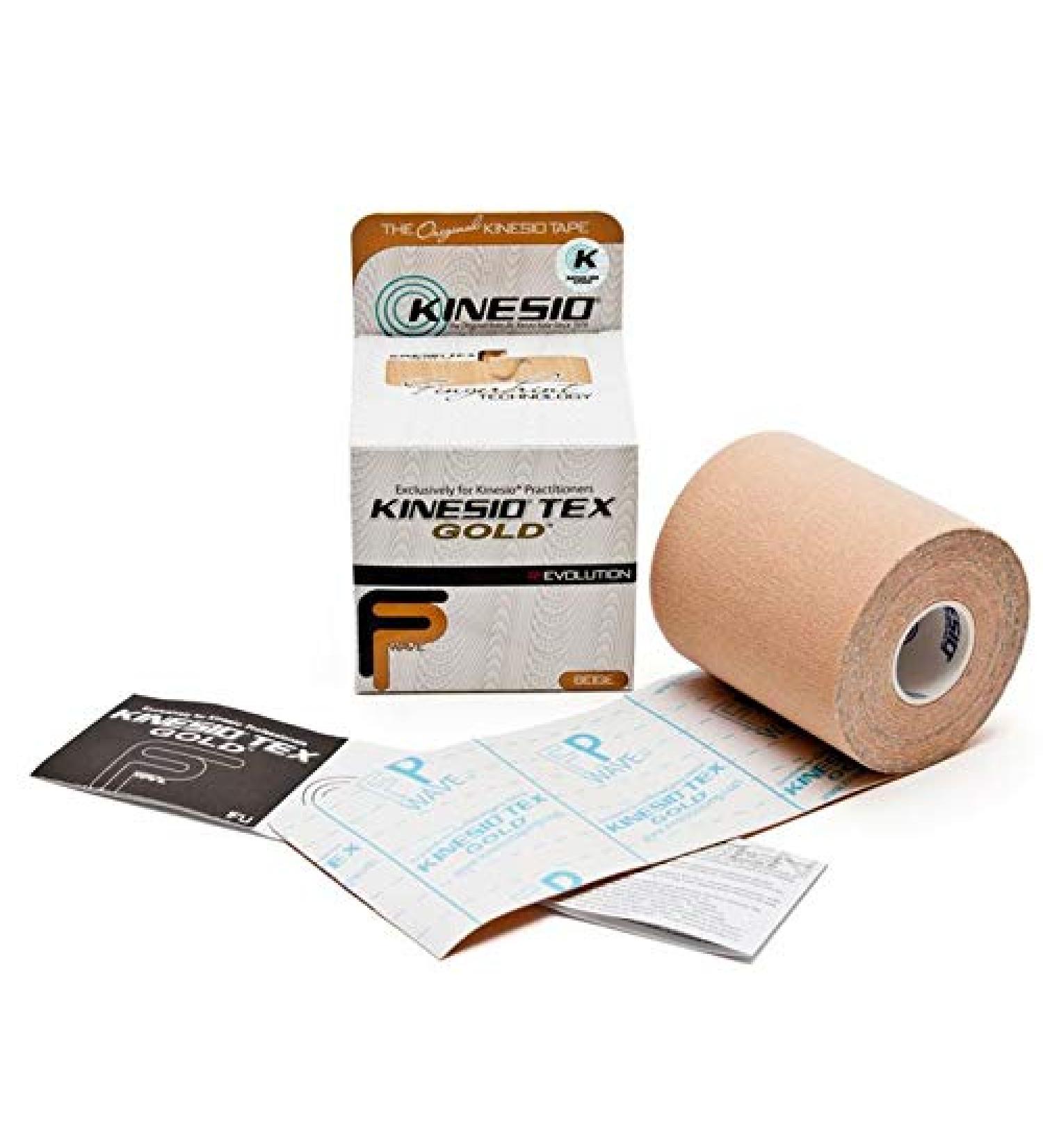 Kinesio Tex Gold FP Athletic Tape - Beige 3in x 5m Roll - Buy Online on GoSupps.com