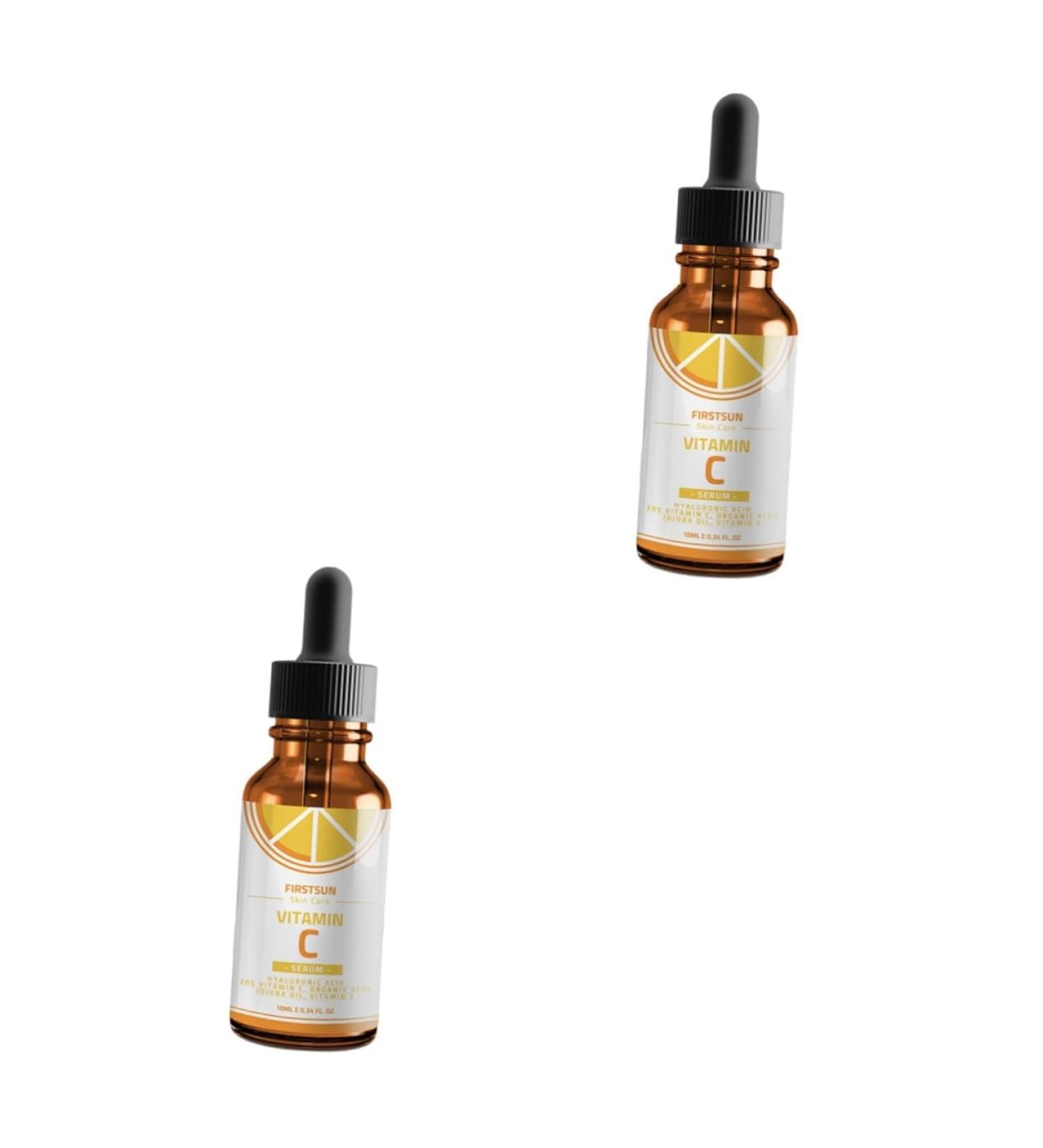 FRCOLOR 2pcs Essence Face Serum for Women - Moisturizing Hyaluronic Acid & Ferulic Acid Anti-Aging Formula | Facial Serums for Skin Brightening & Wrinkle Reduction - Buy Online on GoSupps.com