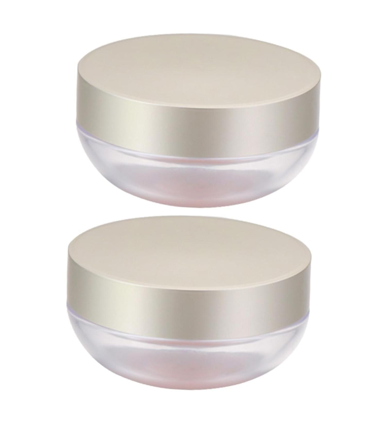 DOITOOL Elastic Mesh 2pcs Loose Powder Containers Powder Case Bottled Compact Cosmetic Case Powder Box Empty Box Portable Silverx2pcs 8.4*4.3*1cmx2pcs - Buy Online on GoSupps.com
