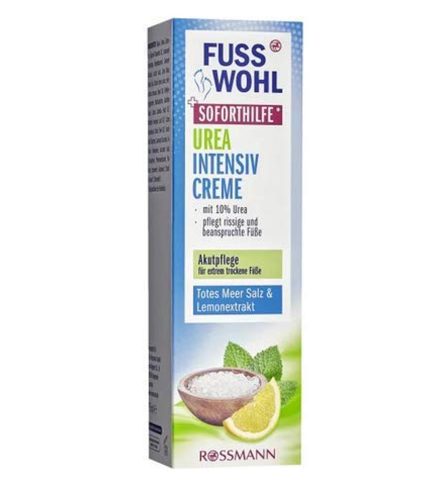 Urea Intensive Cream Immediate Relief* - Foot care - with sea salt - Acute care for extremely dry feet - with 10% urea - 75 ml