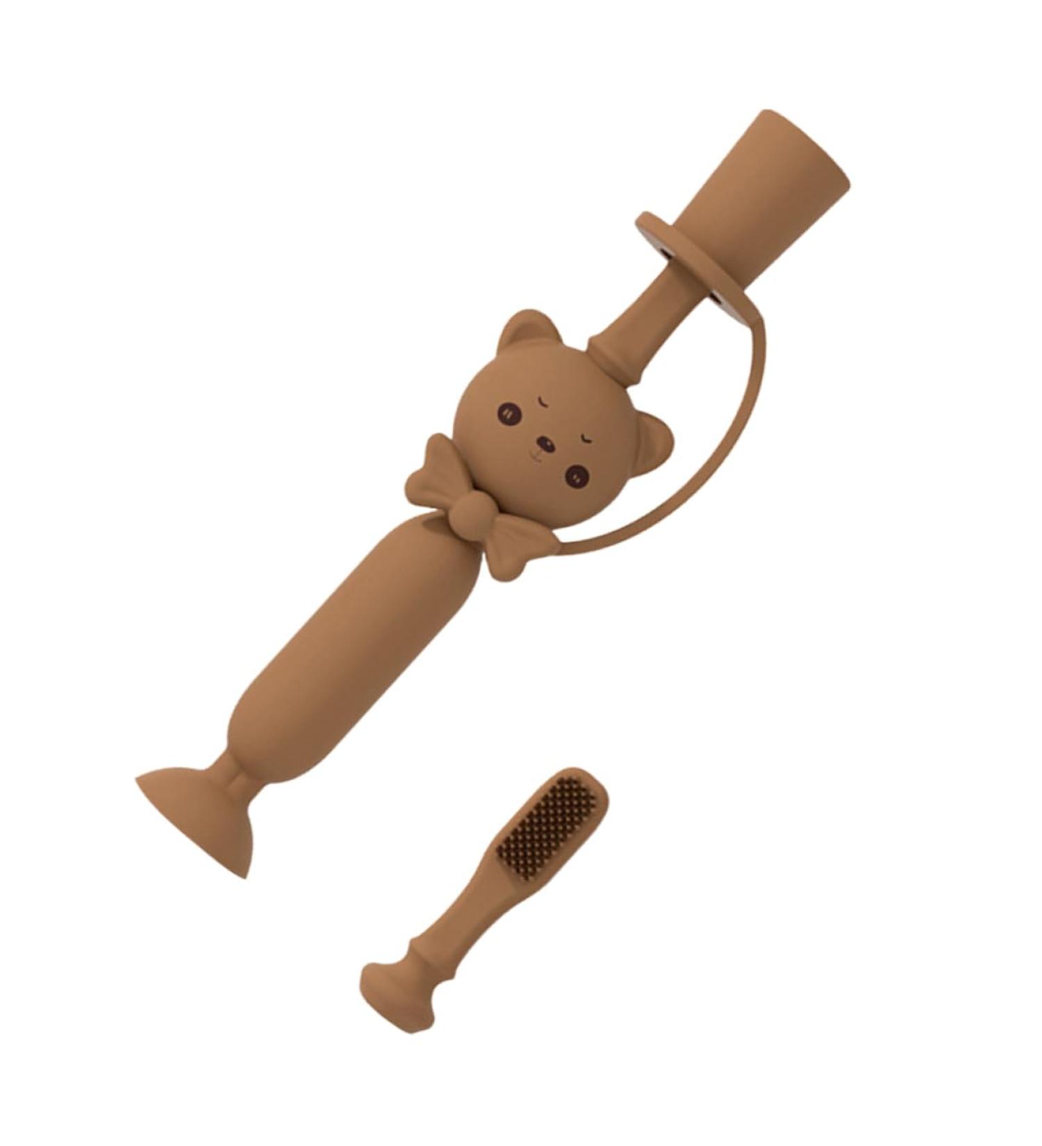 Ipetboom Baby Toothbrush - Silicone Children's Toothbrush for Oral Care | Best Training Toothbrush for Newborns & Toddlers - Buy Online on GoSupps.com