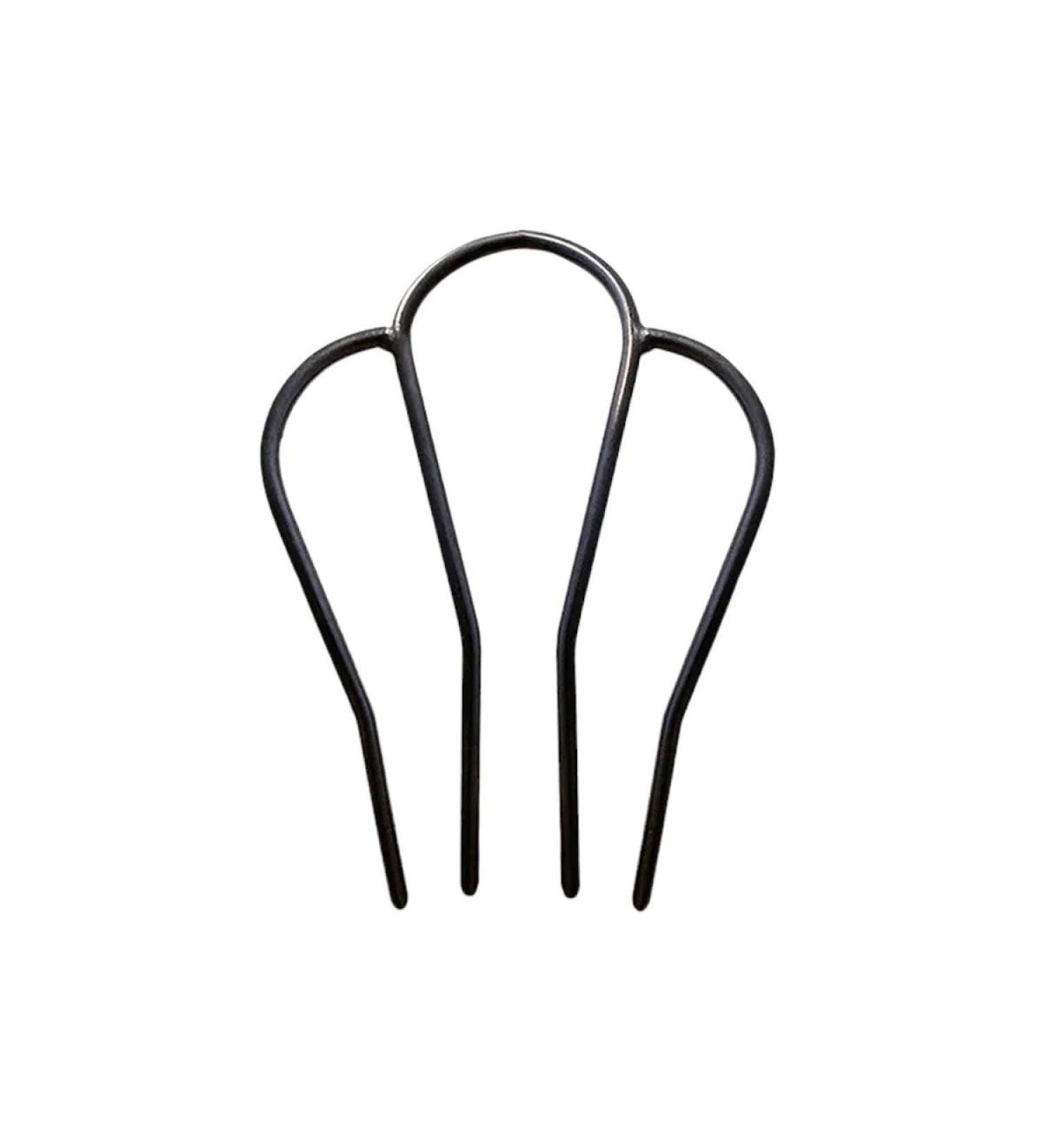 New 2025 4 Jewelry Teeth Combs Black Metal Hairpins Hair Wear Vintage Barrettes Hair Accessories Findings Hair Clips Jewelry Styling Accessories Jewelry Fashion Accessories Creative Gift - Buy Online on GoSupps.com