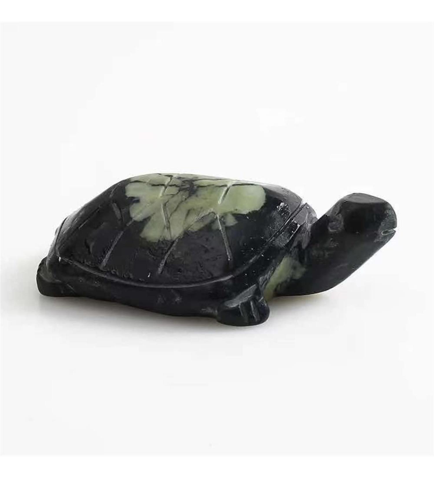 Double Happy Healing Crystal - 2.5 Natural Turtle Craft Carved Gem Reiki Animal Decoration Gift - Buy Online on GoSupps.com