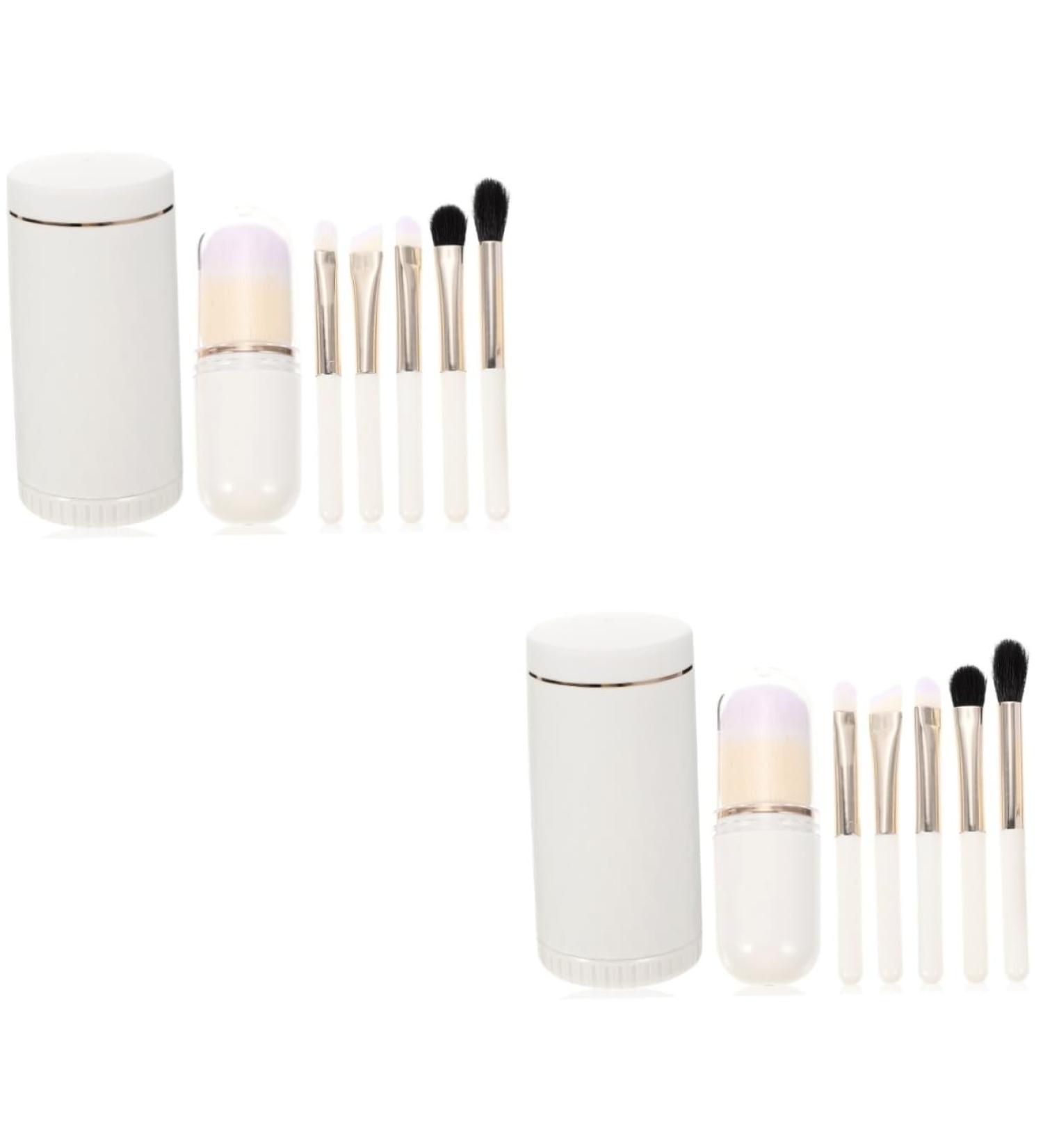 2 Sets Makeup Brush Set Makeup for Women Eyeshadow Brush for Girls Makeup Brush Face Makeup Brush Soft Makeup Brush with Lid - Buy Online on GoSupps.com