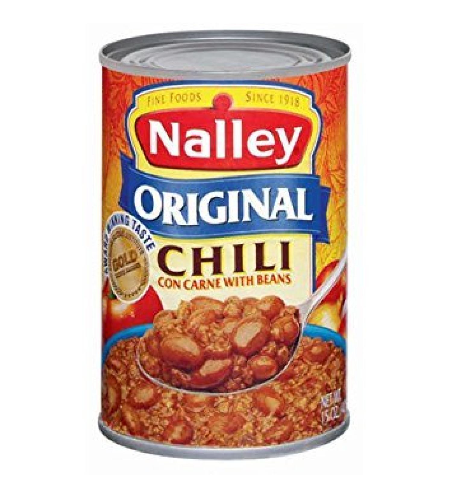 Nalley, Canned Chili, 15oz Can (Pack of 6) (Choose Flavors Below) (Original Chili Con Carne With Beans)