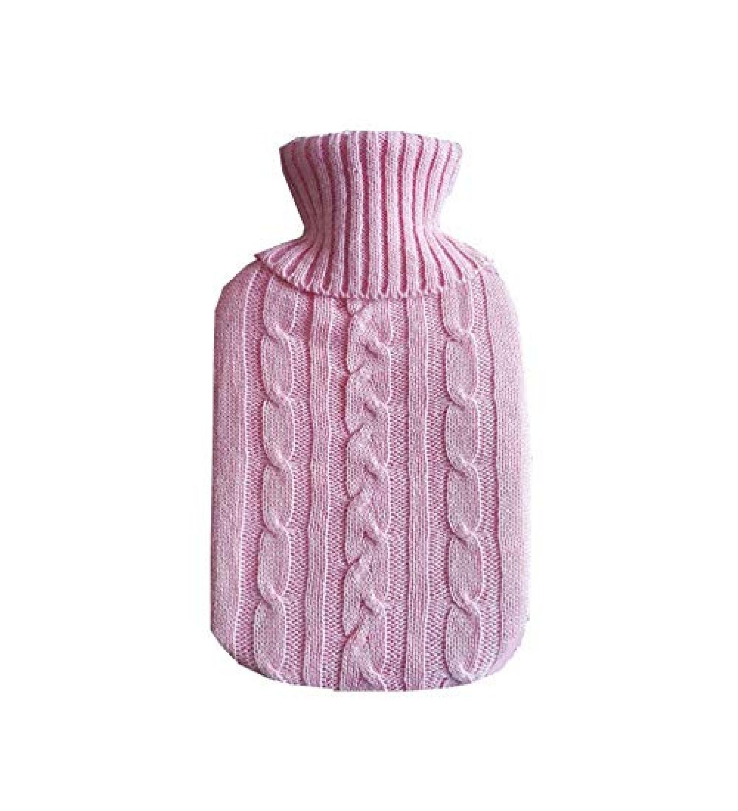 MAIES 2000ml Hot Water Bottle with Knitted Cover | Hand Warmer for Comfort | International Shipping Available - Buy Online on GoSupps.com