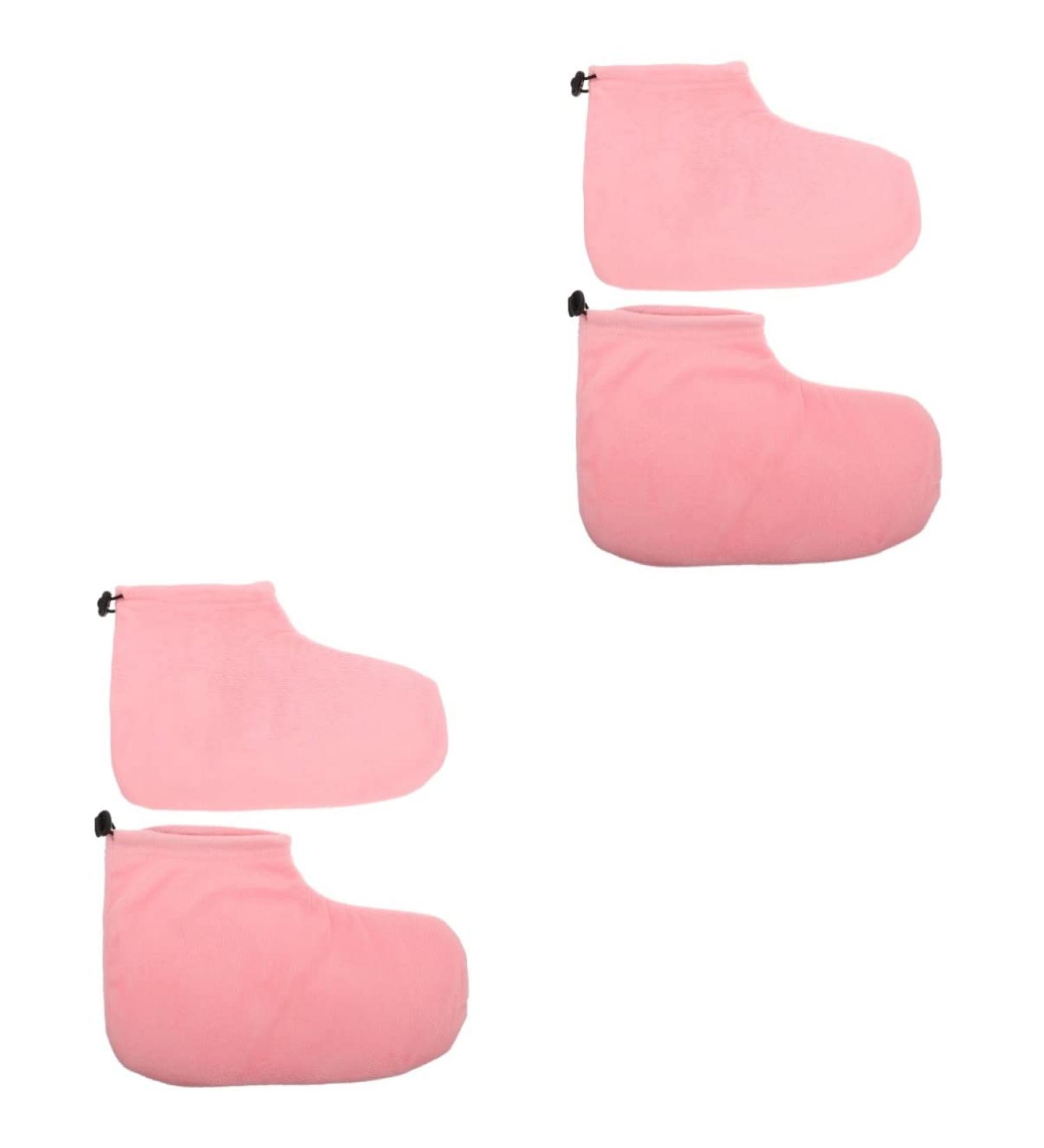 FRCOLOR 2 Pairs Wax Warm Foot Cover Wax Bath Mittens Paraffin Bath Booties Paraffin Bath Socks Wax Foot Bag Wax Socks Paraffin Wax Foot Hand Softening Gloves Care Heating Bag Plush - Buy Online on GoSupps.com