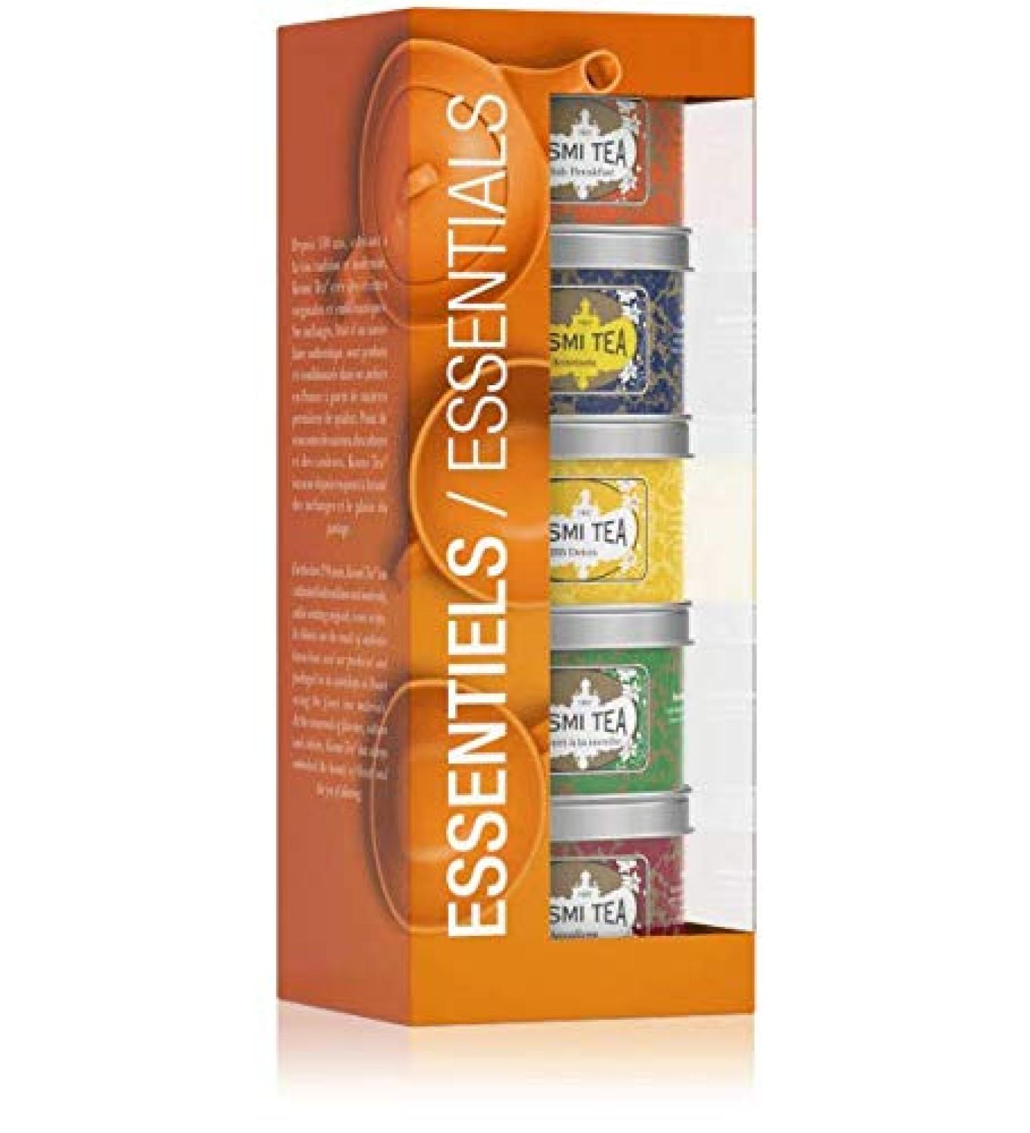 Kusmi Tea - Coffret Les Essentiels - Th s Verts Th s Noirs et Infusion - M langes Conditionn s en France - Bo tes Th en M tal 5x25g - Buy Online on GoSupps.com