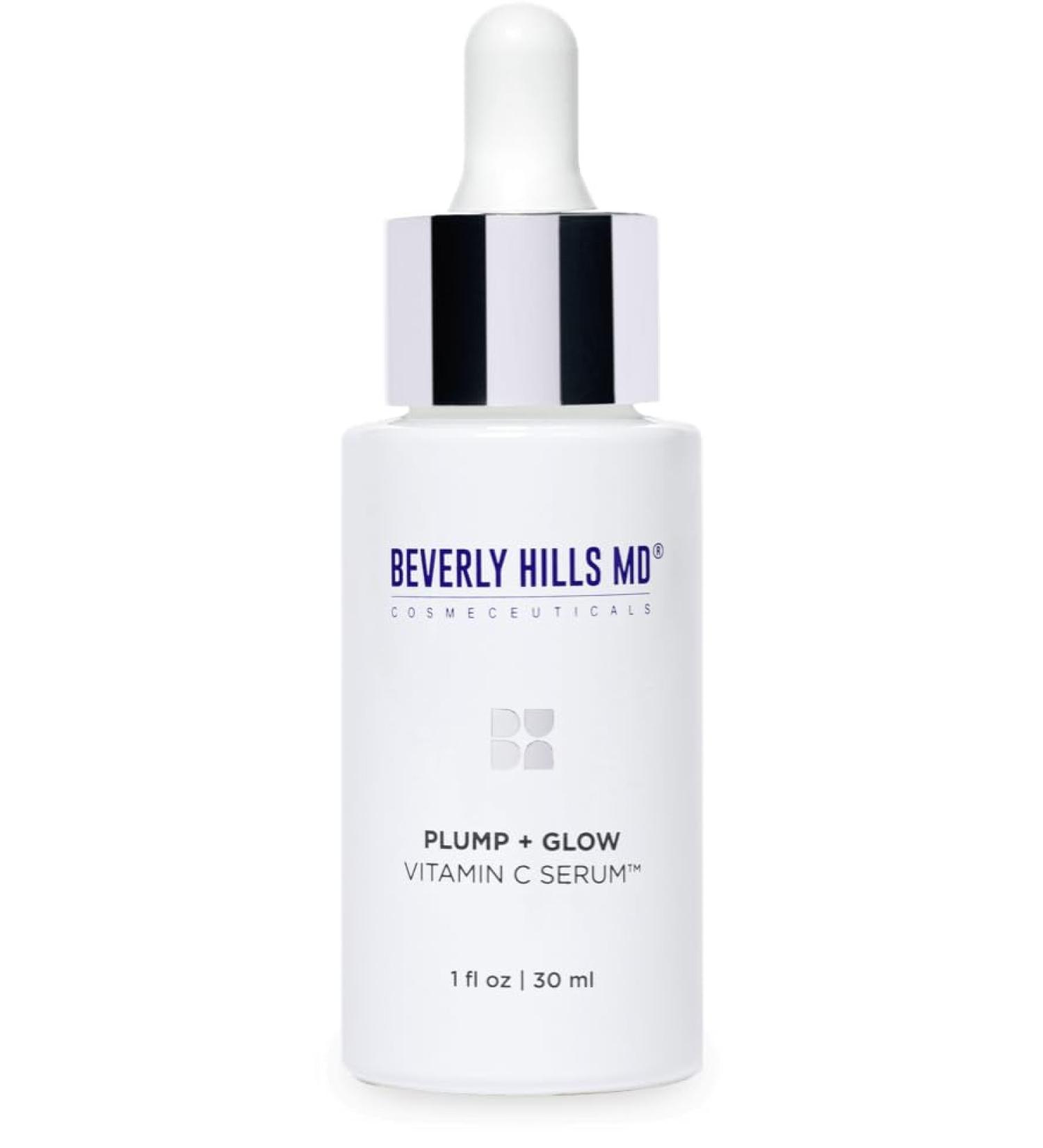 Plump + Glow Vitamin C Serum for Aging Skin - Anti-Wrinkle Firming & Brightening Formula with Kakadu Plum & Niacinamide - Buy Online on GoSupps.com