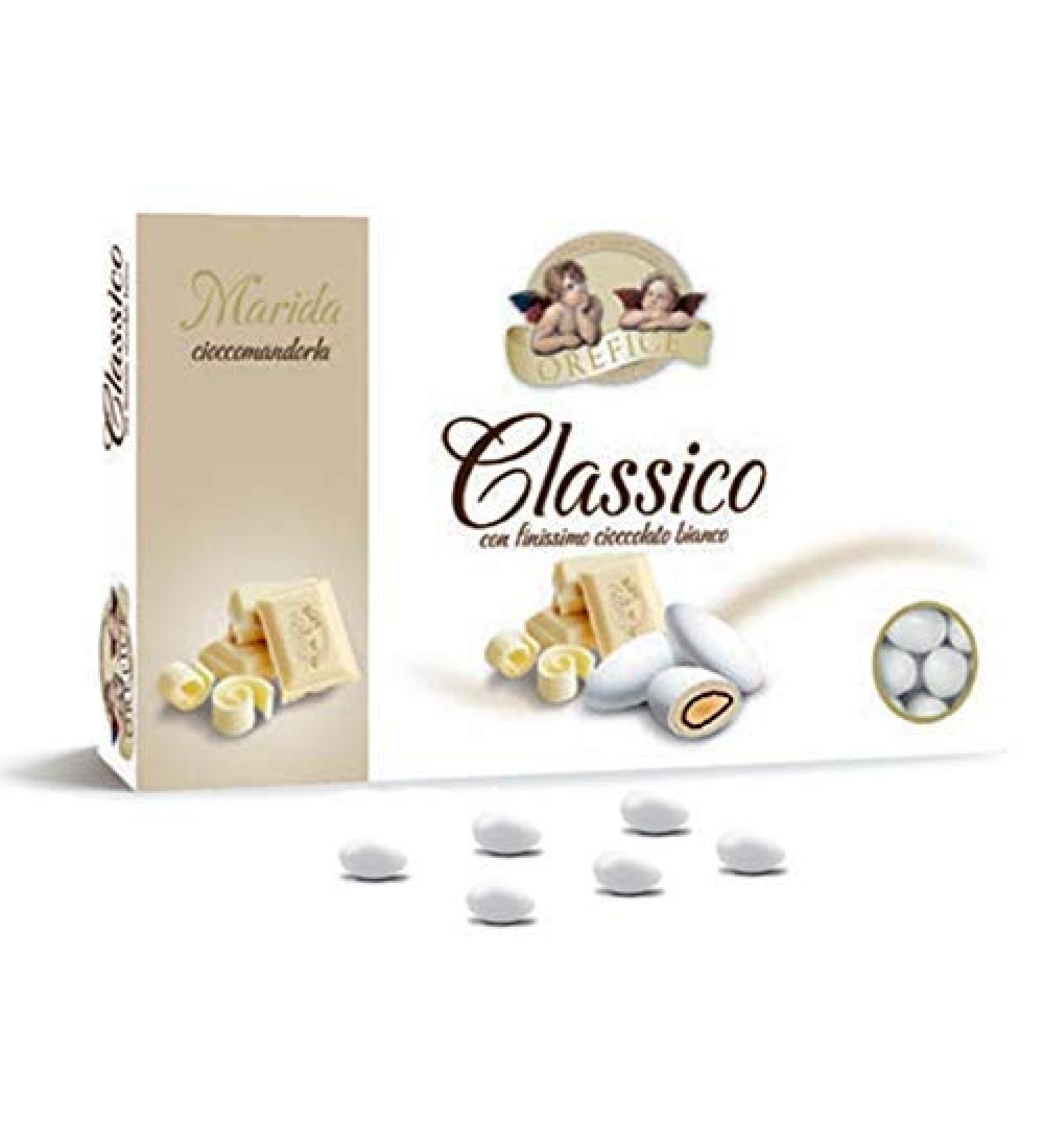 Italian wedding almonds for guest gifts with white chocolate | 90 pieces