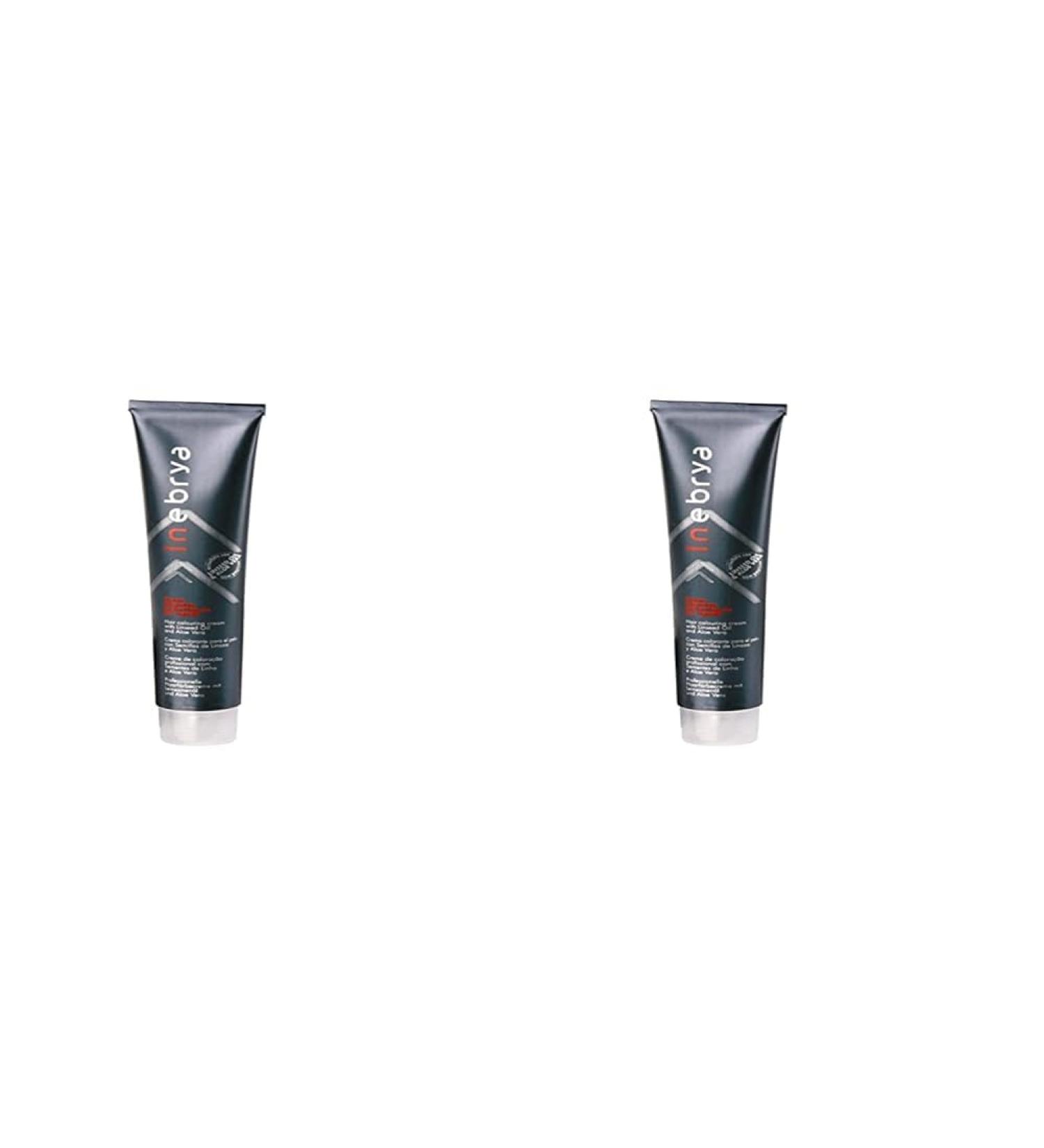 Permanent Hair Color Cream with Linseed and Aloe Vera 100ml INEBRYA (- 7.0 blond) (Pack of 2) 7.0 blond 122.00 ml (Pack of 2)