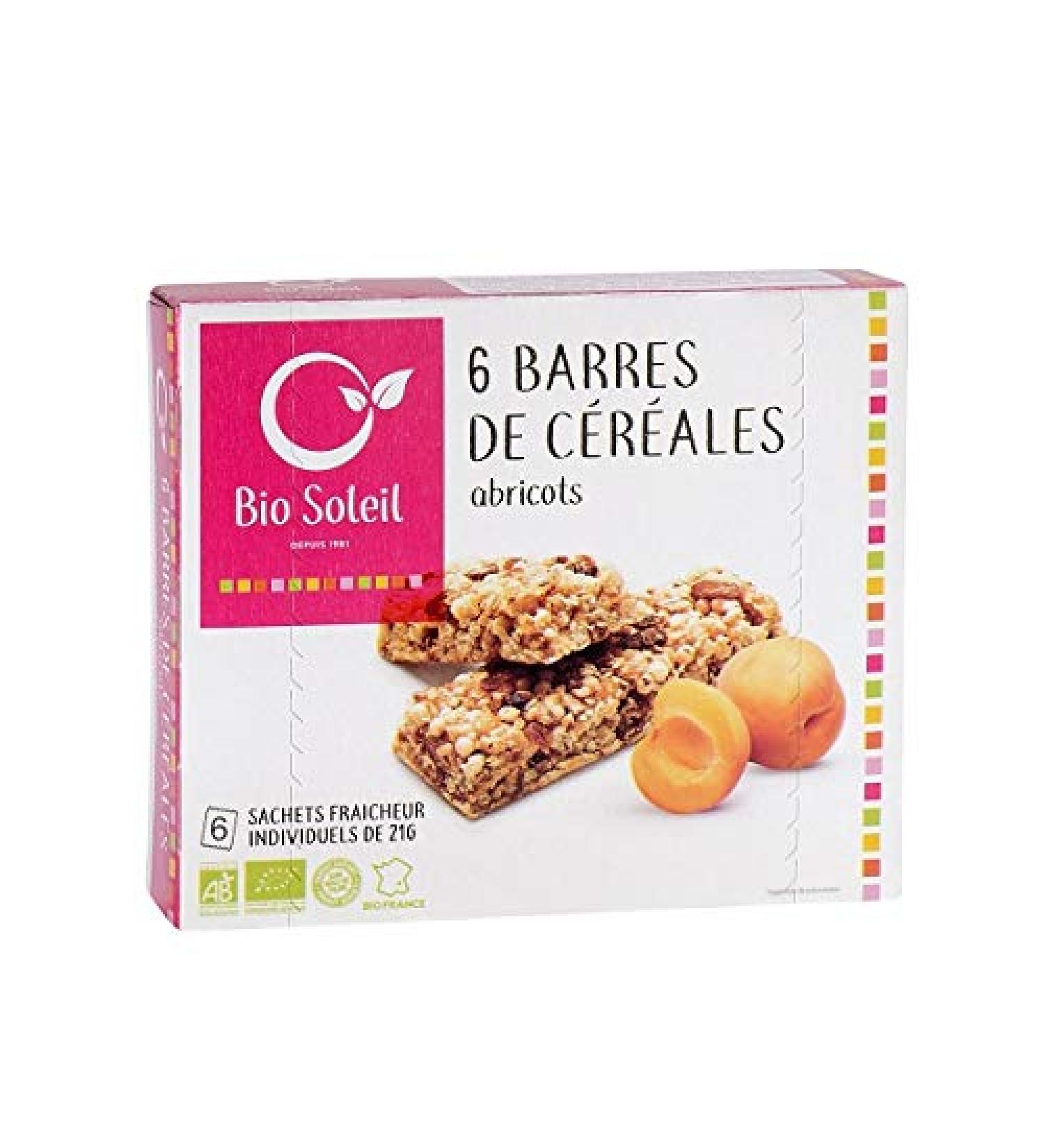 Bio Soleil - 6 Apricot Bars 125G - Sold per unit - Buy Online on GoSupps.com