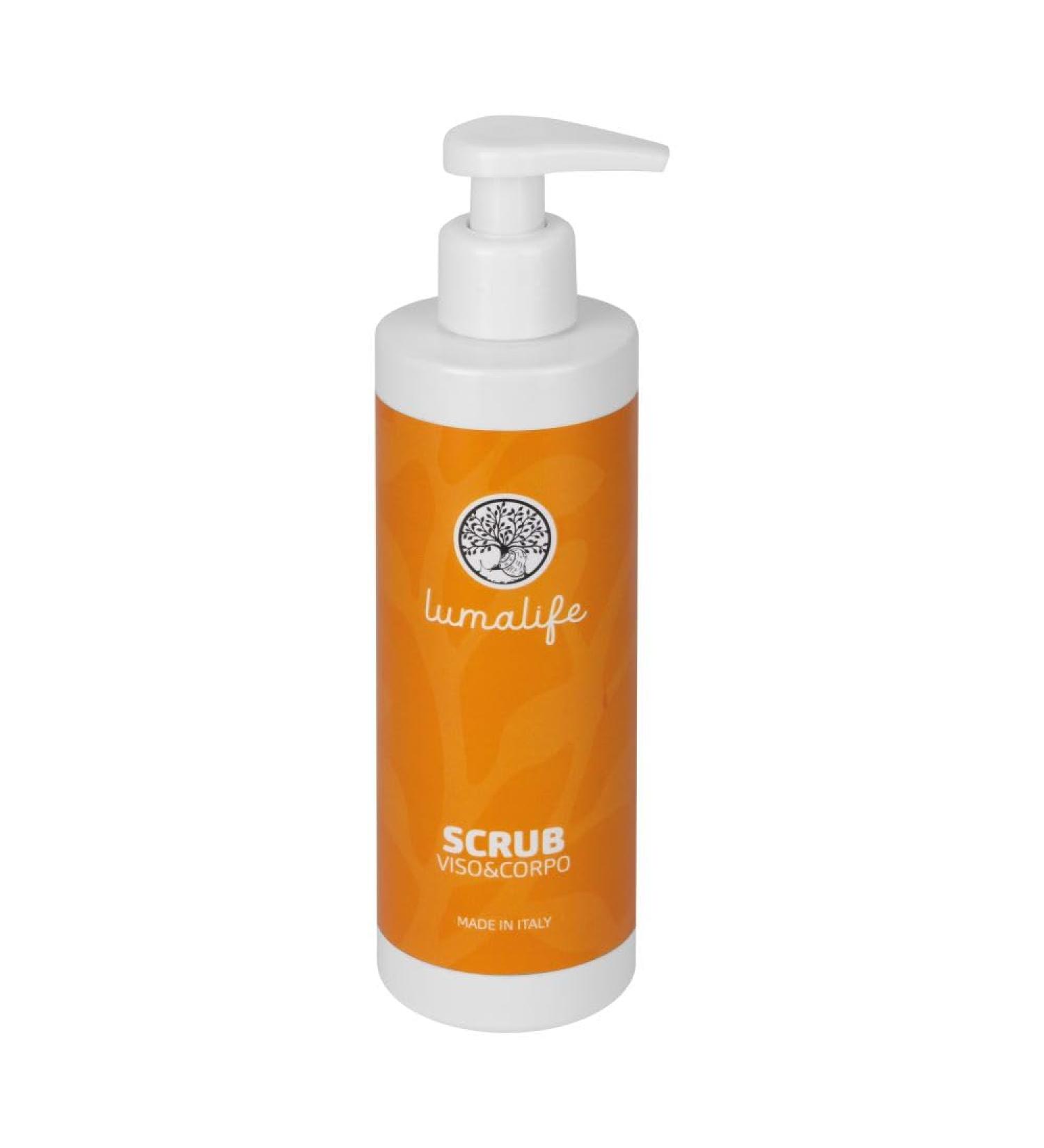 Face and body scrub with snail slime shea butter olive seeds arginine vitamin E hyaluronic acid and aloe exfoliating and revitalizing 250 ML - Buy Online on GoSupps.com