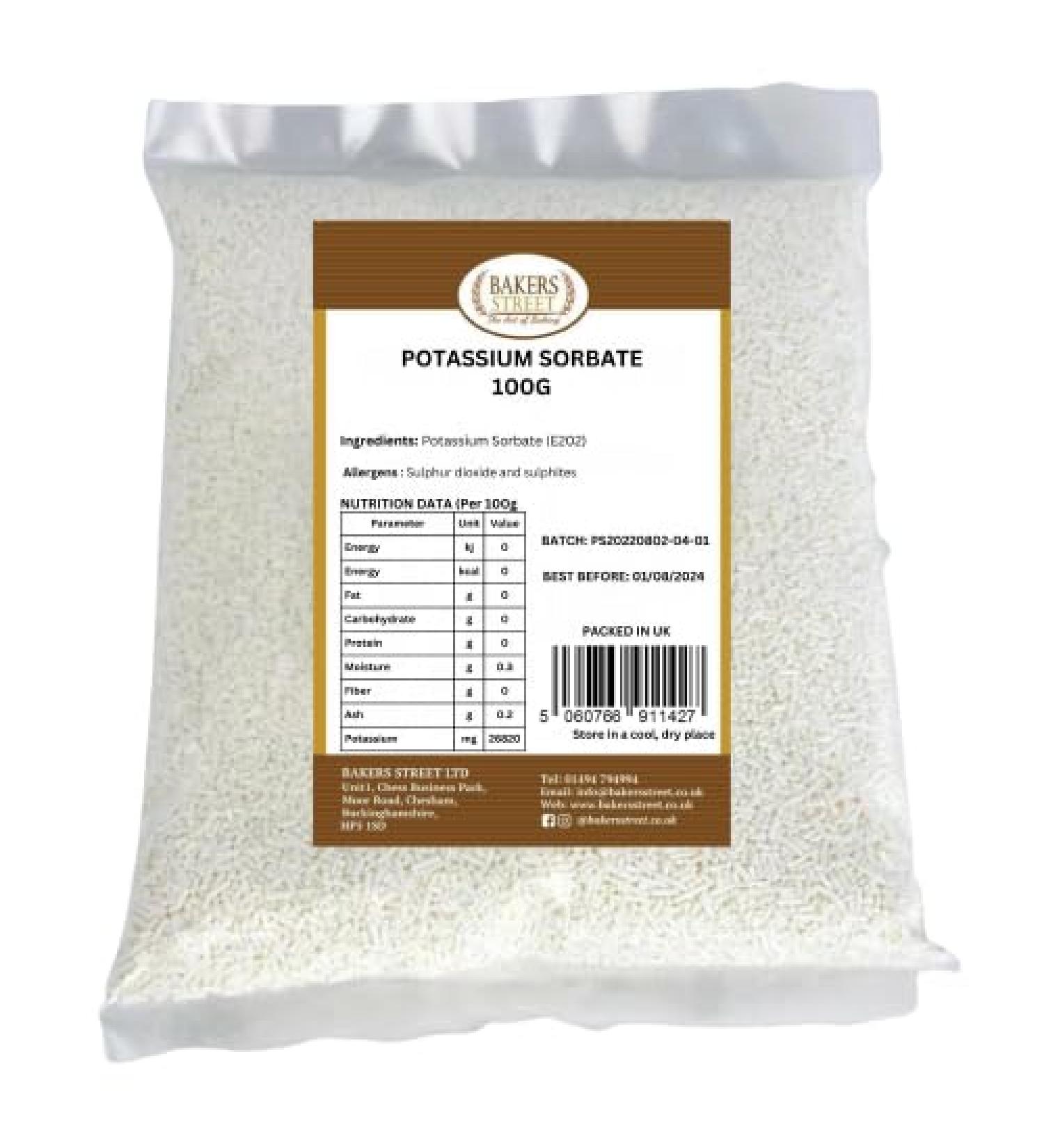 Potassium Sorbate (Mould Inhibitor) 100g | Premium Quality | Special Ingredients | Non-GMO - Buy Online on GoSupps.com