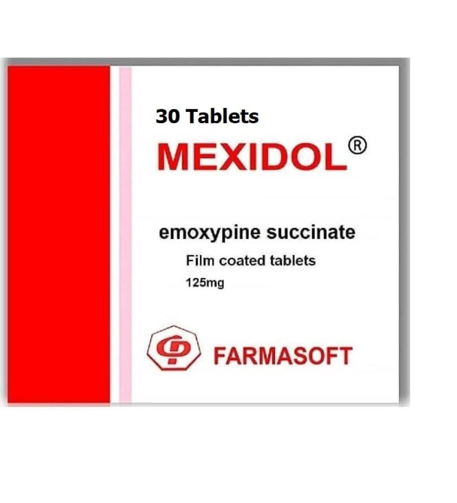 Farmasoft Mexidol 30 Tablets 125mg Emoxypine