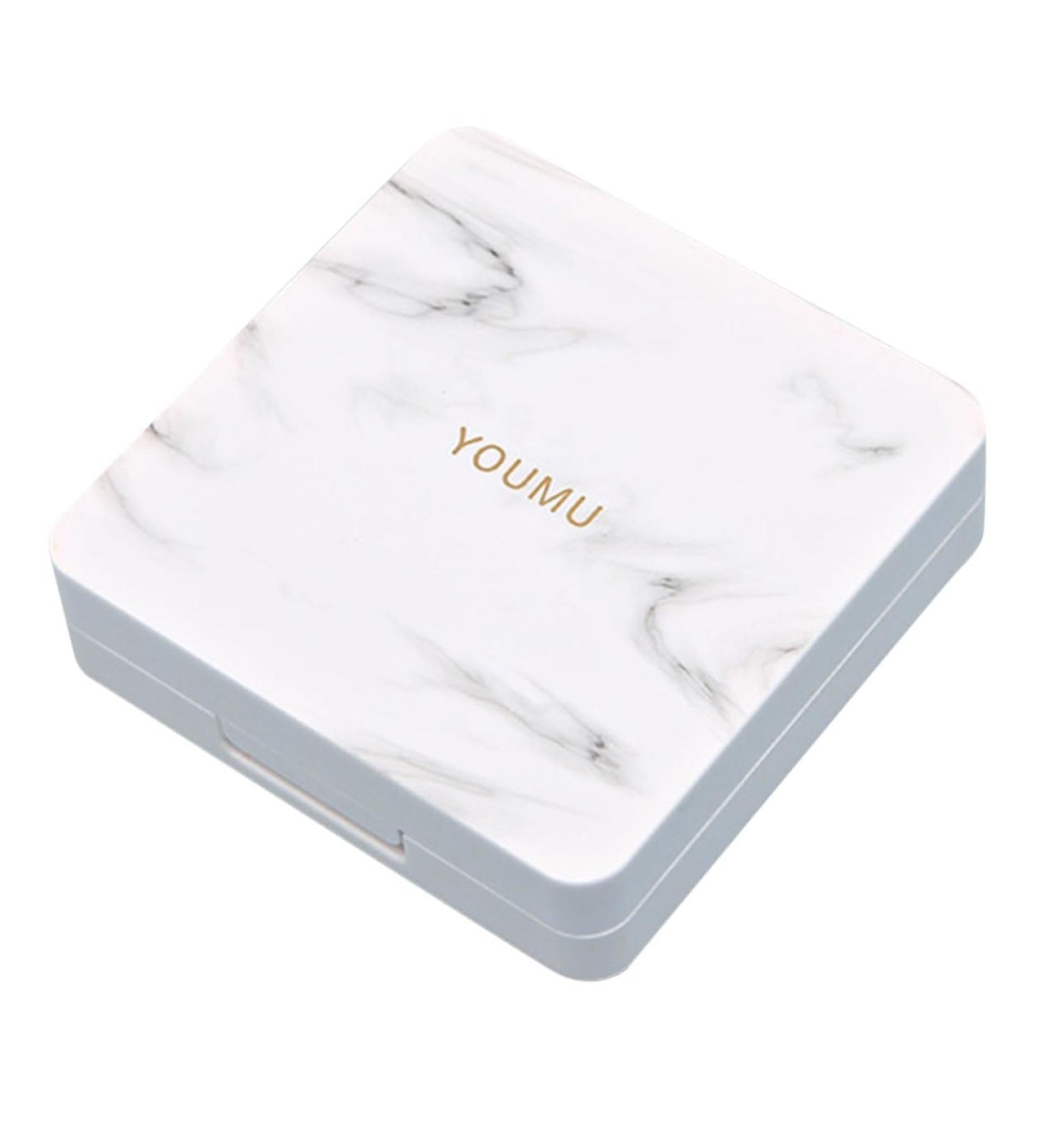 Partykindom Mini Marble Contact Lens Container & Cleaning Case - Stylish & Convenient Care Solutions - Buy Online on GoSupps.com