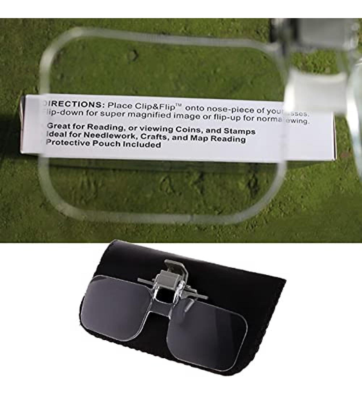 Magnifying 2X Glasses Style Magnifier Magnifying Glass with Clip for Reading G8TB Made in China - Buy Online on GoSupps.com