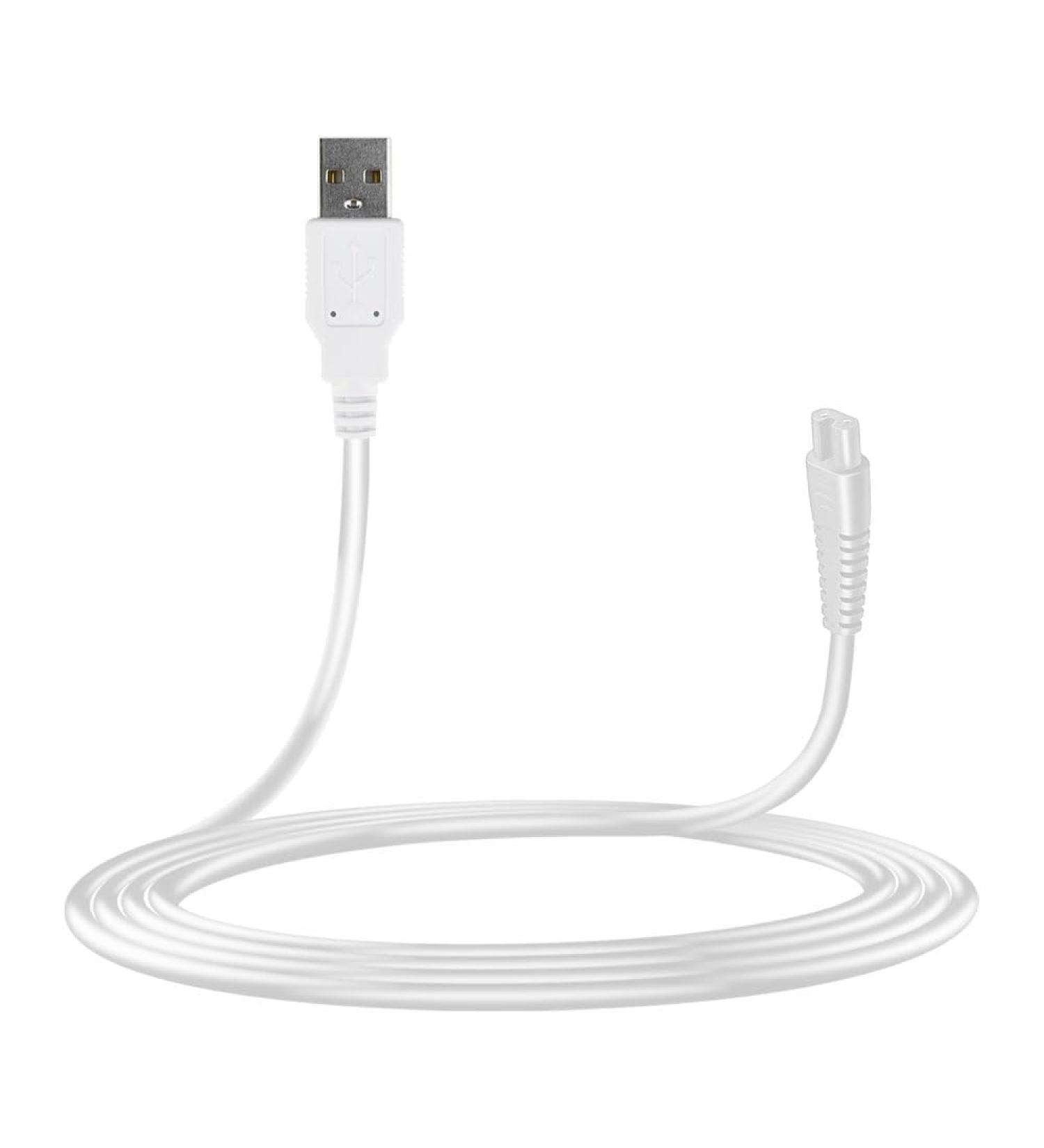 Nicwell F5025 Water Flosser Charger Cable - Replacement Power Supply Adapter Cord for Cordless Portable Dental Flosser - White - Buy Online on GoSupps.com