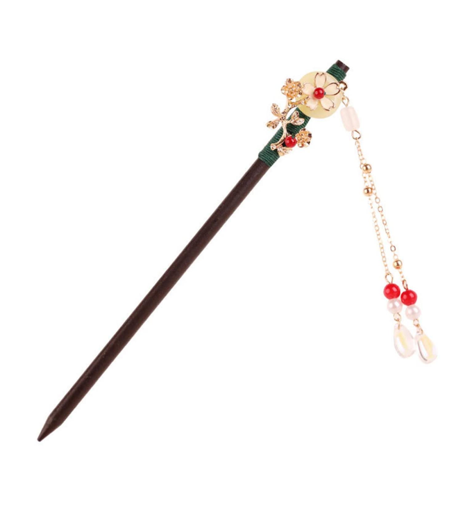GALPADA Wooden Hairpin Chinese Hair Chopsticks Wooden Hair Stick Bridal Hair Chopstick Hair Claw Clips for Women Hair Clip for Women Hair Accessories Flower Cheongsam Shawl Bride Alloy - Buy Online on GoSupps.com