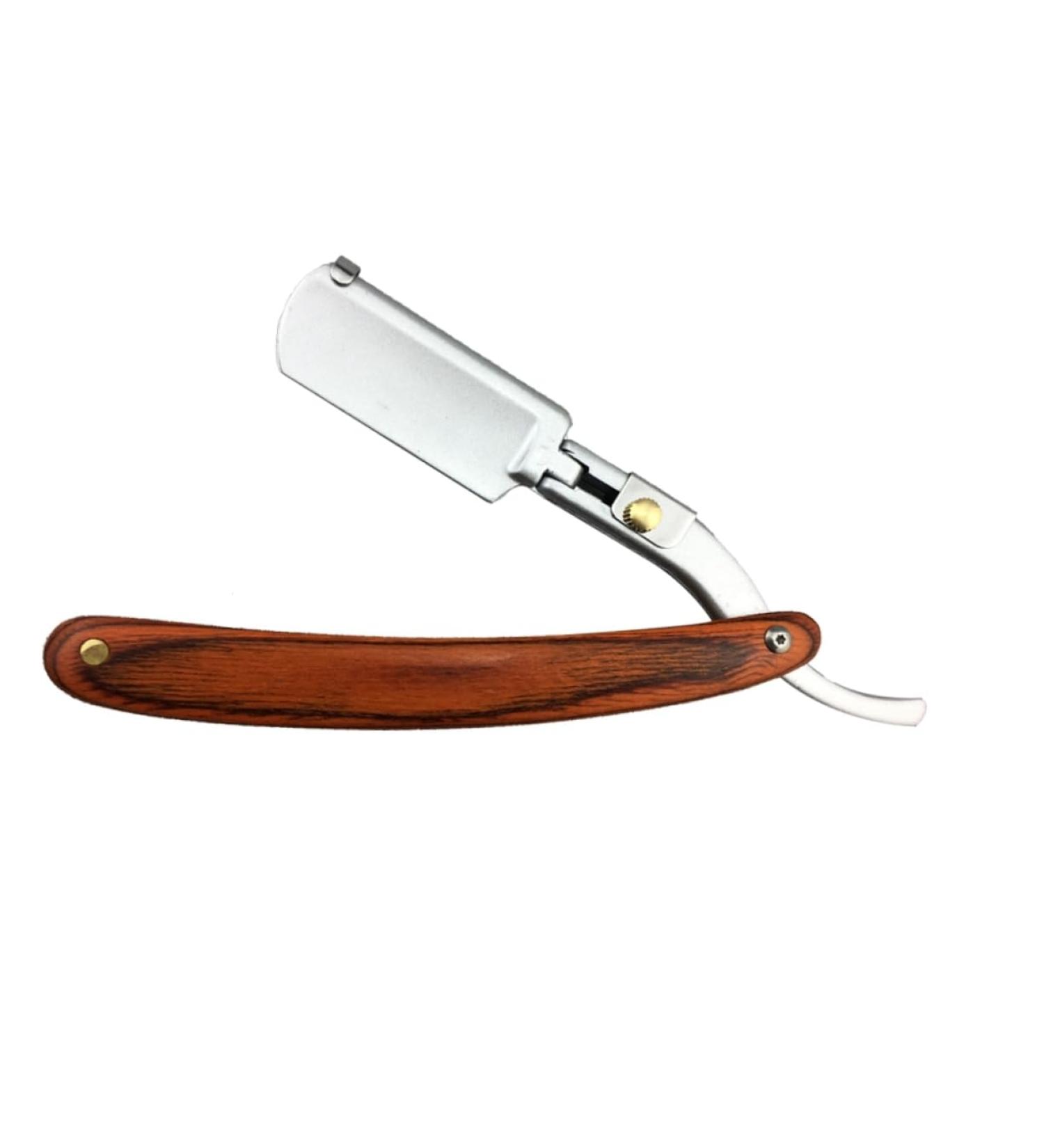 Minkissy Men's Metal Razor - Classic Wooden Beard Shaving Tool for a Perfect Shave - Buy Online on GoSupps.com