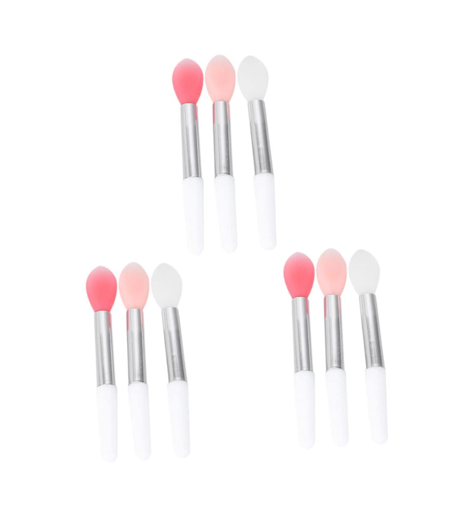 FRCOLOR 9pcs Silicone Lip Brush Set | Makeup Applicators & Lipstick Brushes | Assorted Colors for Perfect Application - Buy Online on GoSupps.com