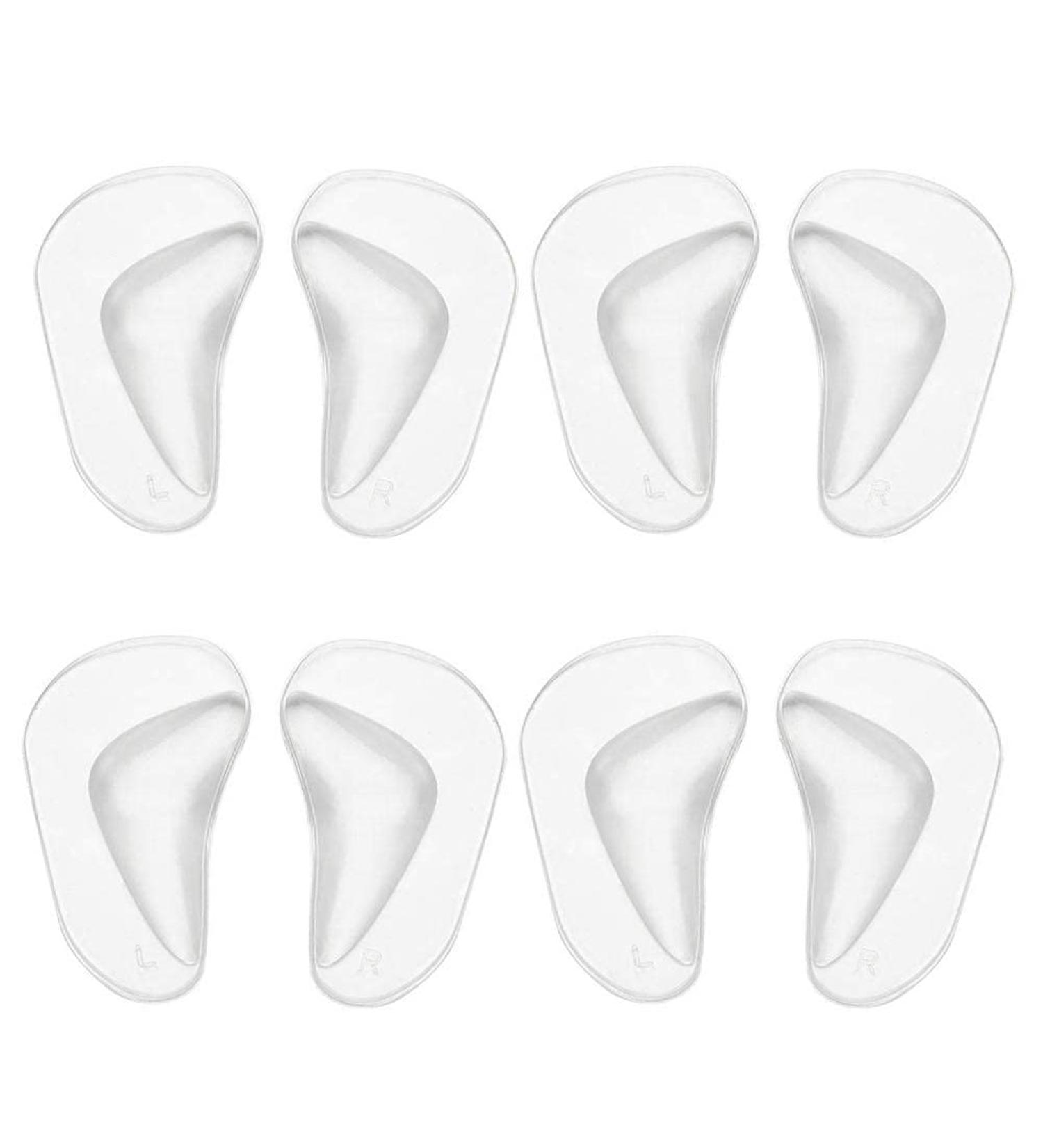 4 Pairs Gel Arch Support Cushions Pads Orthotic Flat Feet Insoles Orthopedic Silicone Arch Support Insoles Cushion Plantar Fasciitis Arch Pain Relief High Heel Inserts Reusable Arch Cushion for Women - Buy Online on GoSupps.com