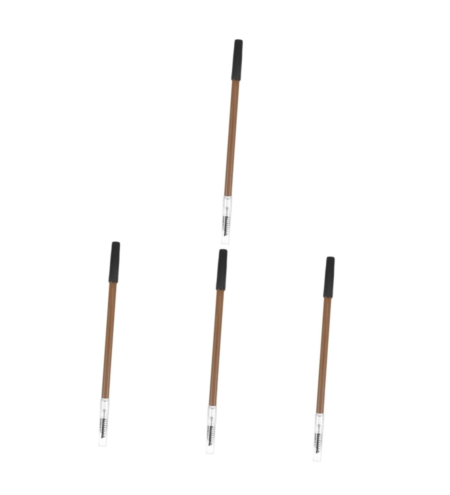 Healeved 4pcs Pencil Brow Pen Eye Brow Pencil Brow Pencil for Makeup Wood Brow Pencil Wooden - Buy Online on GoSupps.com