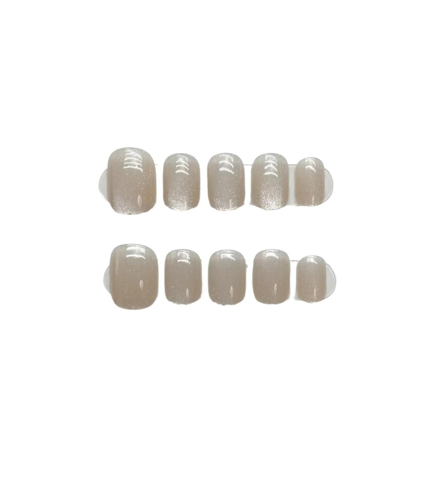 10Pcs Cat Eye Handmade Press On Nails with Gradient Design False Nails Full Cover Ballerina Wearable Artificial Nail Tips (Color : 11 Size : S)