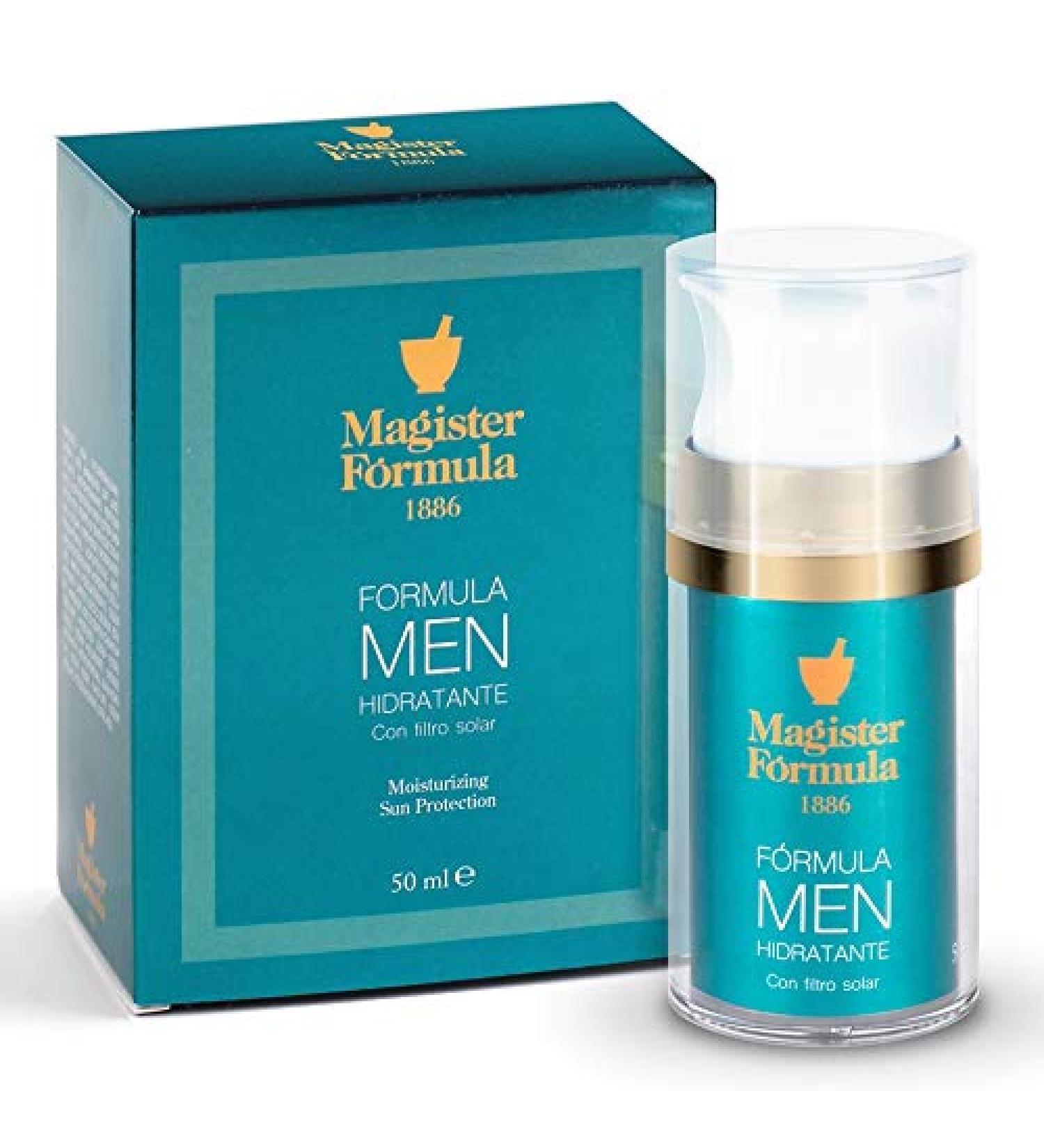 Facial Moisturiser Cream for Men 50 ml | Anti wrinkle Anti ageing Anti Stain | Aftershave | Solar Protection SPF | Matt Tone | Nourishes and Repairs | Oily Mixed and Dry Skin | Magister Formula - Buy Online on GoSupps.com