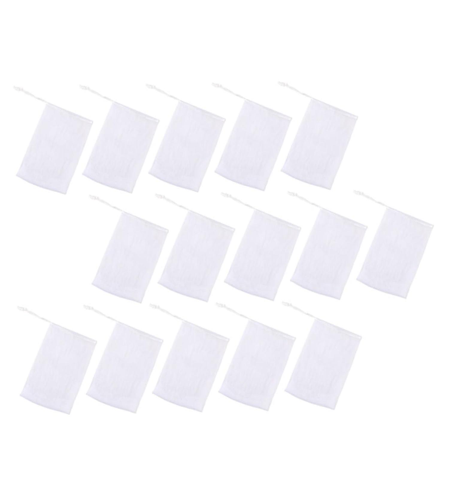 Outanaya 50pcs Soap Bag Foam Net Soap Saver Bag Foaming Net Cleansing Foaming Bag Soap Drying Bags Pe White - Buy Online on GoSupps.com
