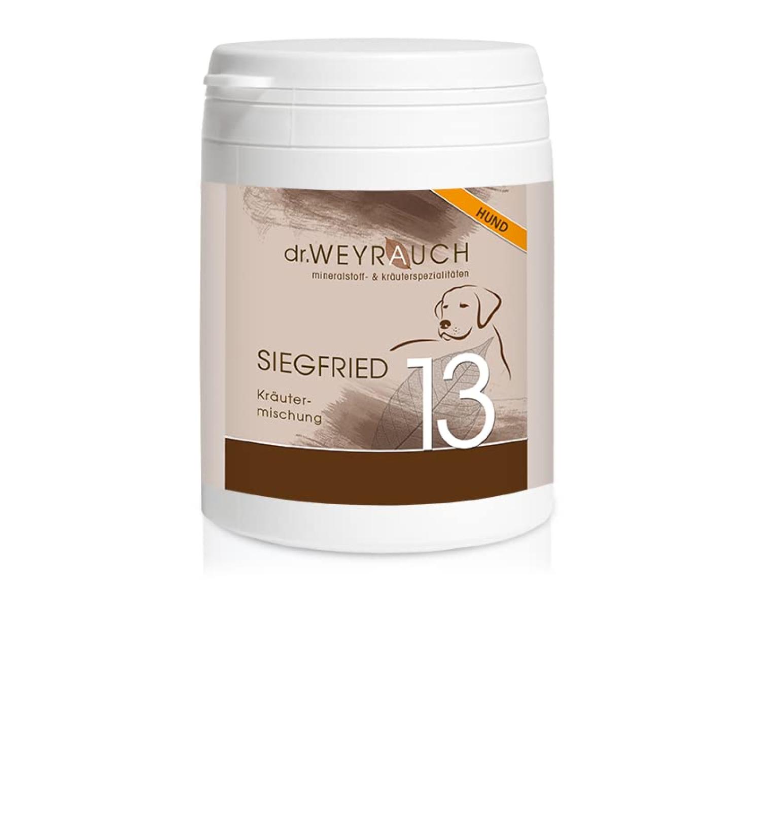 Dr. Weyrauch No. 13 Siegfried | 60 capsules | Dietary supplement for dogs | Herbal blend that can help reduce parasites | Capsules