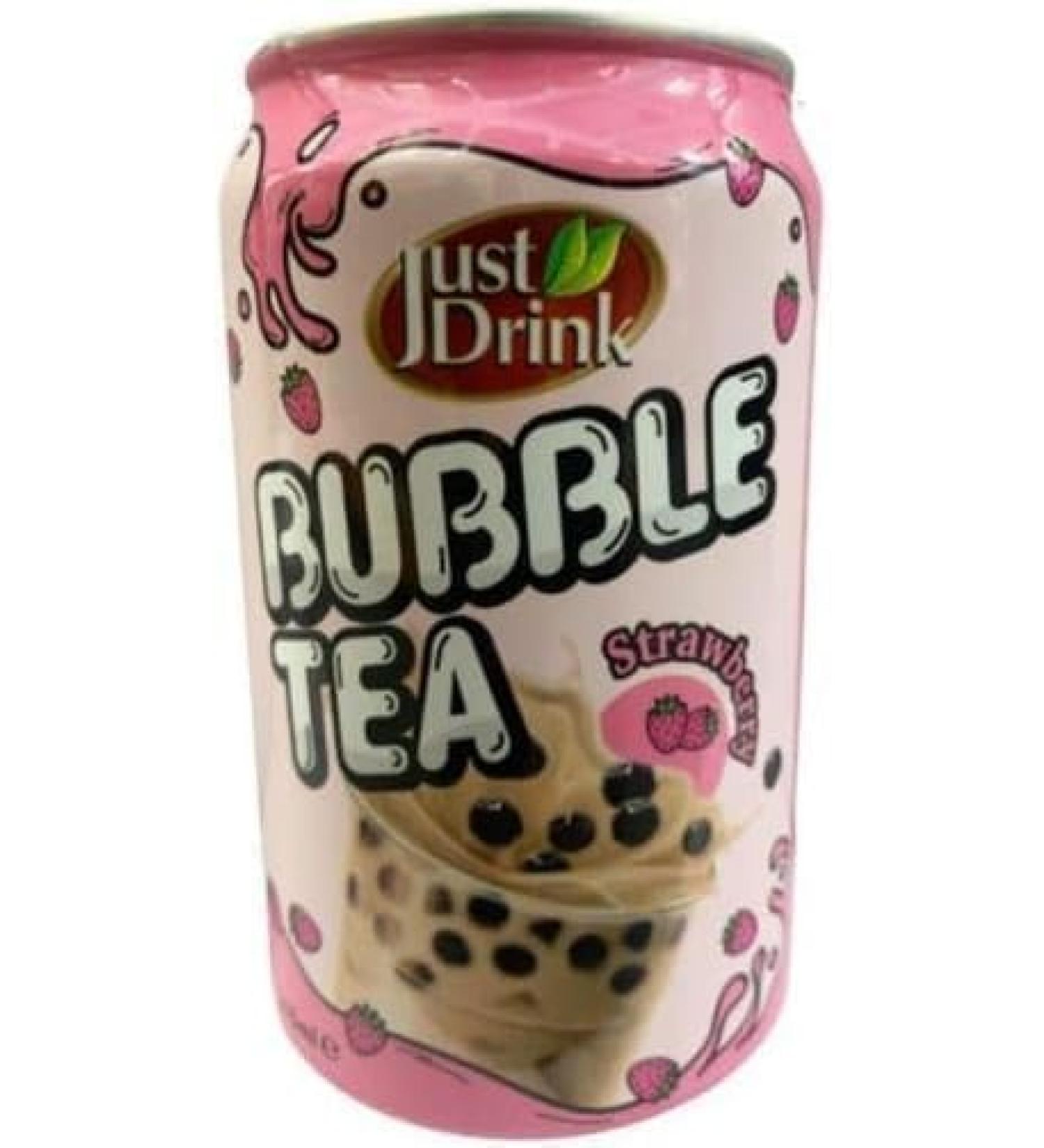 BUBBLE TEA Strawberry Flavour 315ml (Just Drink) (Pack Of 3) Delicious Tasty And Twisty Treat Gift Hamper For Christmas Birthday Easter Gift - Buy Online on GoSupps.com