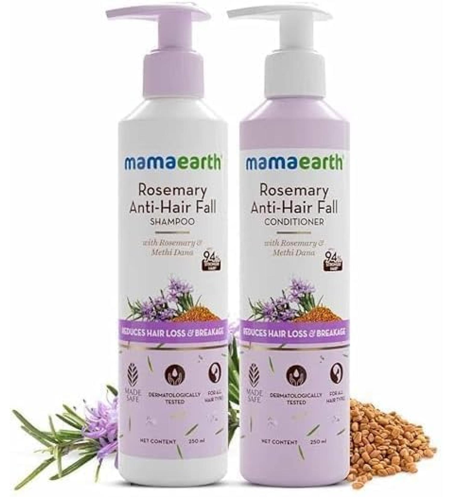 M.a-maea.rth - Rosemary Shampoo and Conditioner rosemary shampoo 250 ml + Rosemary Conditioner 250 ml (Pack of 2) - Buy Online on GoSupps.com