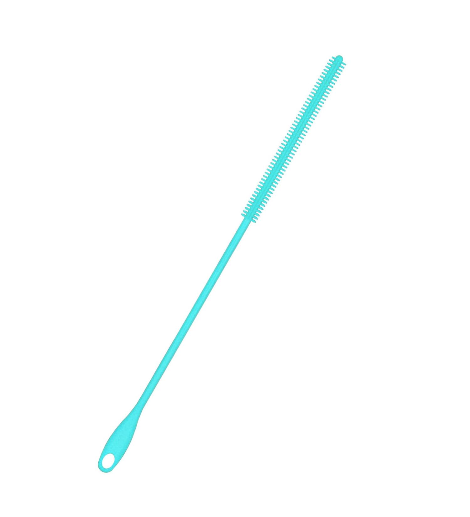 Buy 8mm Blue Silicone Straw Bumps | 24cm Reusable Straw Cleaner & Brush | Perfect for Glass & Metal Straws - International Shipping Available - Buy Online on GoSupps.com
