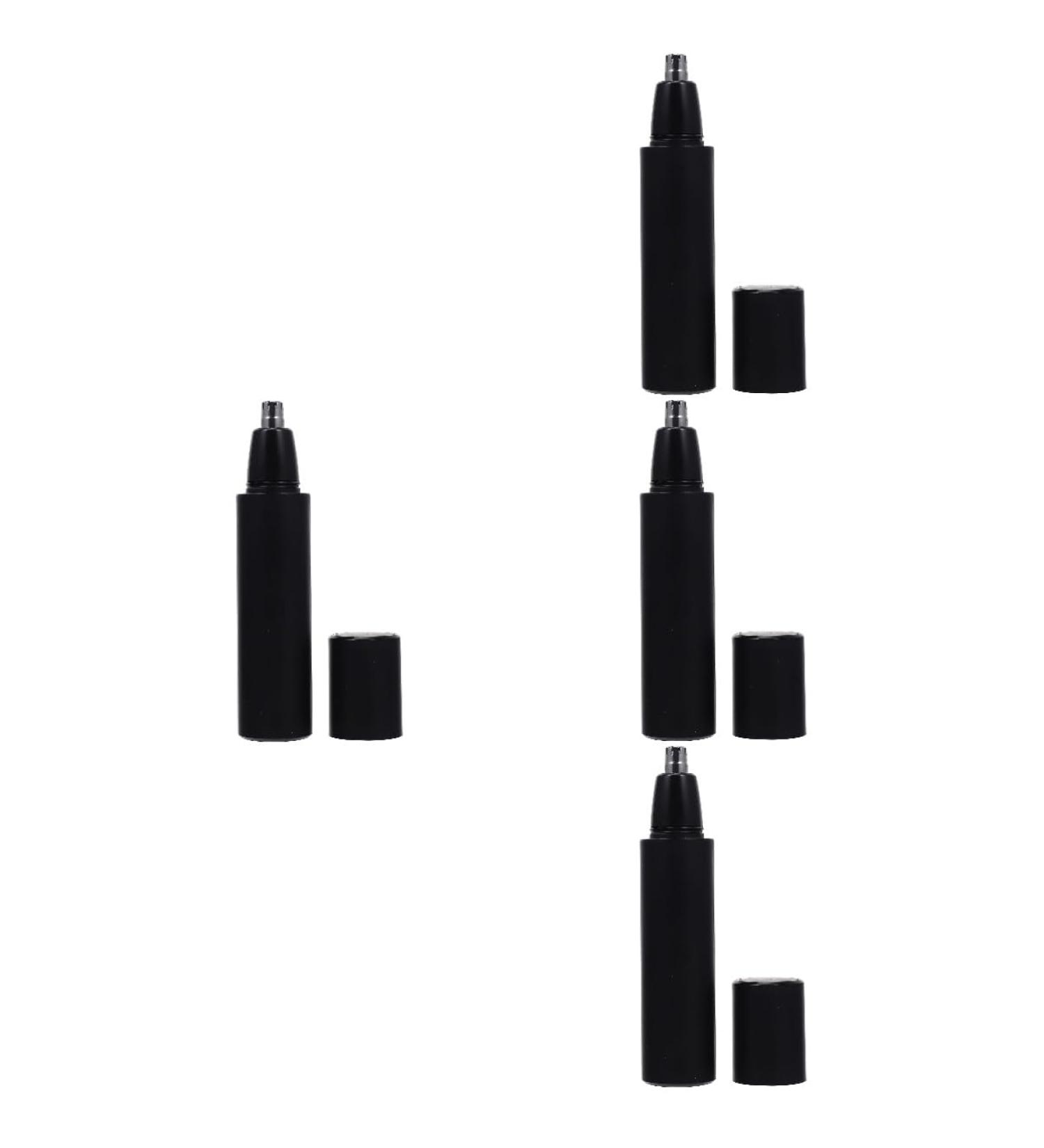 Solustrie 4-Piece Electric Ear & Nose Hair Trimmer Set - Painless Hair Remover for Men & Women - Universal Eyebrow Shears - Portable & Compact - Buy Online on GoSupps.com