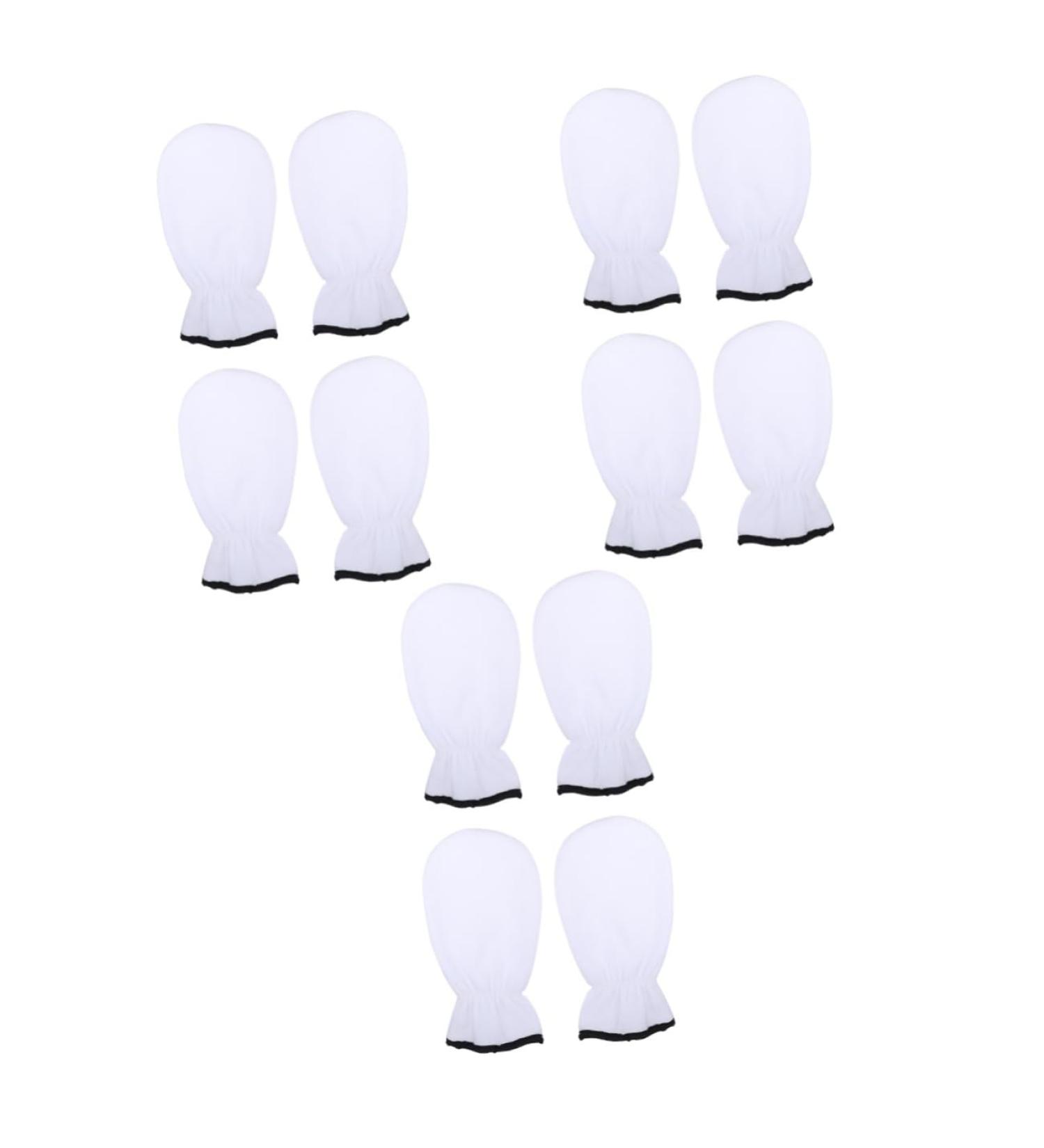 Beavorty 6 Pairs Maintenance Care Gloves Womens Mittens Cloth hot Wax Hand Gloves Wax Glove Supplies Working Gloves spa Paraffin Wax Cover Body White Polyester Miss moisturizing Cover - Buy Online on GoSupps.com
