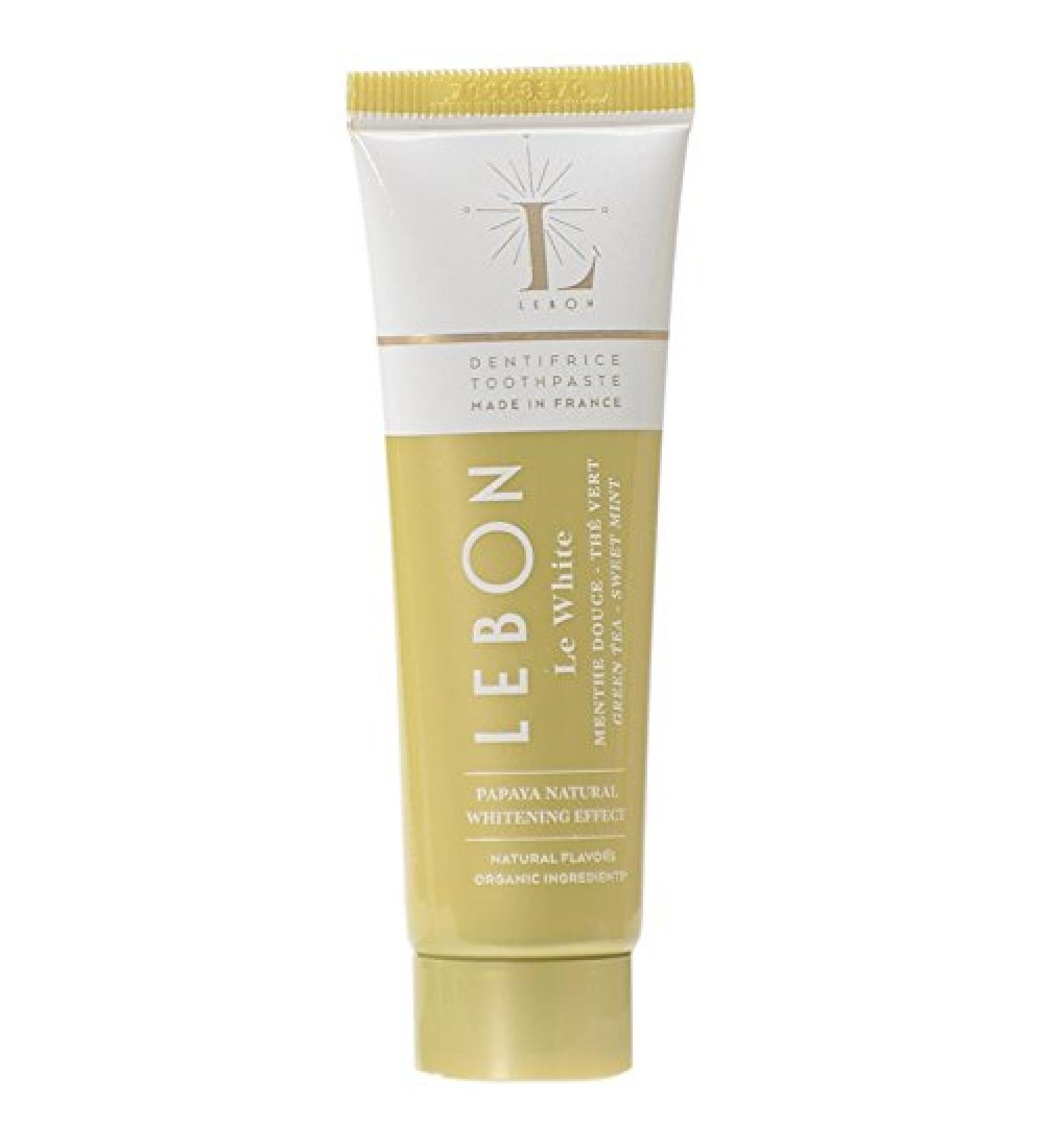 Lebon Le White (Sweet Mint + Green Tea) Organic Toothpaste 25 ml