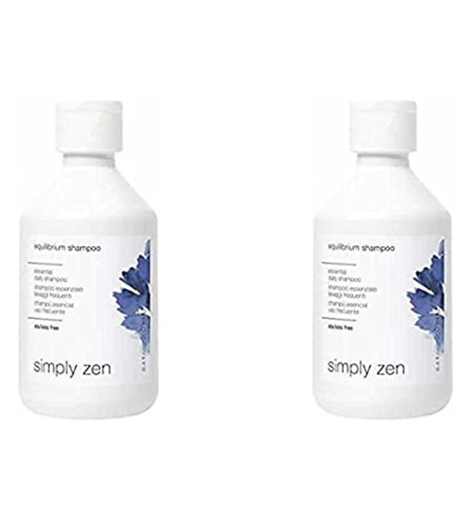 Simply Zen Simply zen Equilibrium Shampoo DUO PACK 2 x 250 ml Essential Shampoo for Frequent Washes 500 ml