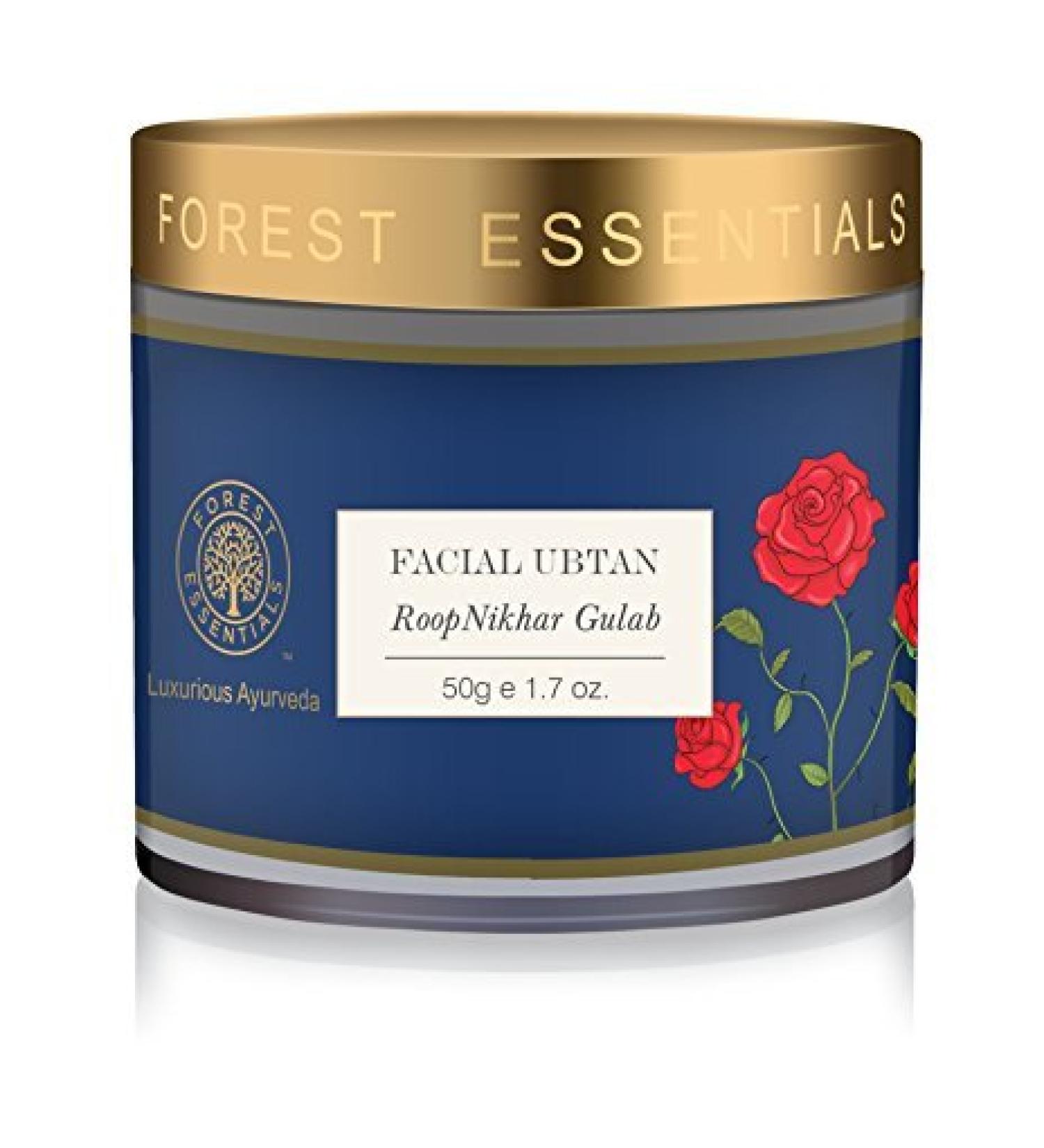 Forest Essentials Facial Ubtan Roop Nikhar & Gulab - 50g