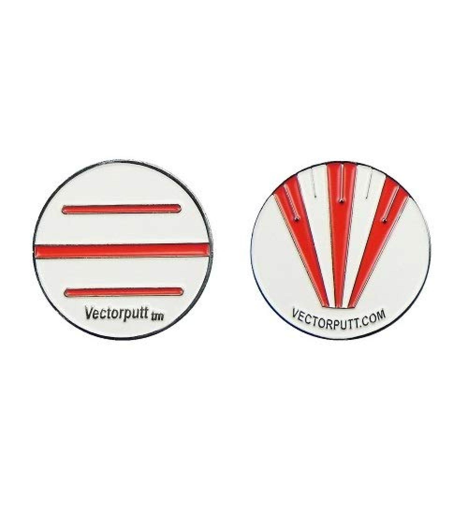 Vectorputt tm USGA Approved Double Sided Golf Ball Marker with Hat Clip - 30mm - Buy Online on GoSupps.com