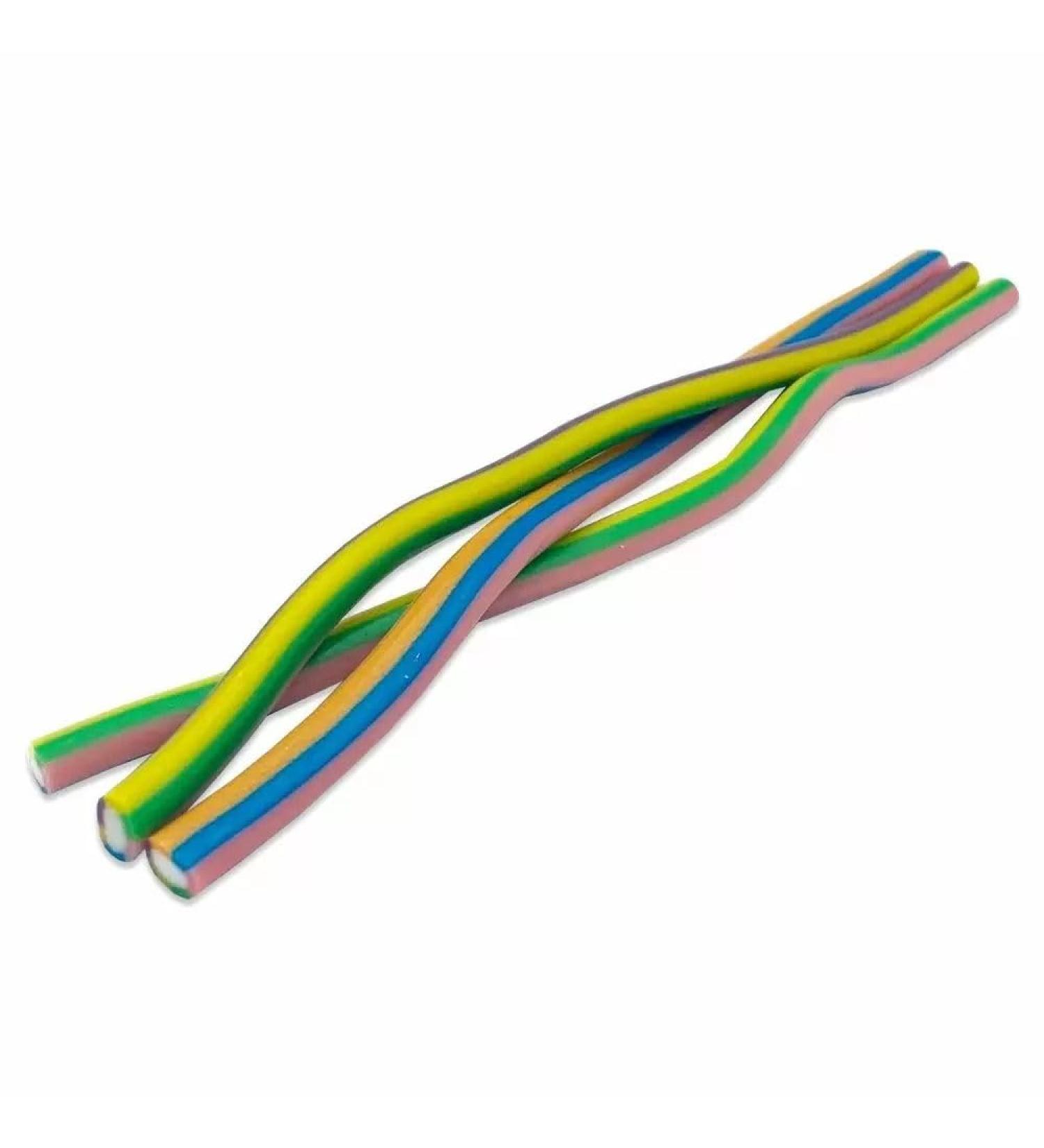 Tutti Frutti Pencils - 25 Candy Sticks Sweets 1 Count (Pack of 25)