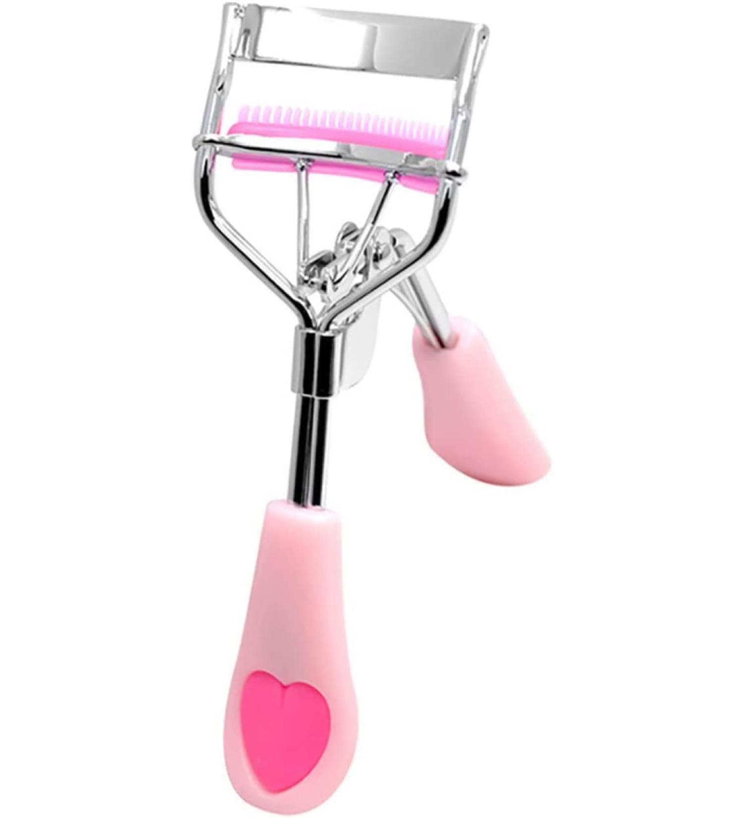 Buy Eyelash Curlers & Extension Kit - Pink Wide Angle Carbon Steel Brush for Perfect Makeup - International Shipping Available - Buy Online on GoSupps.com