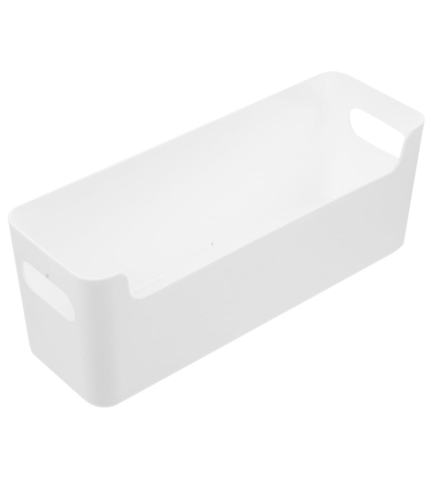 NUOBESTY 3pcs Fridge Food Container Vegetable Storage Containers for Refrigerator Storage Box Small Shelf White 25.5X9.5X8.5CM - Buy Online on GoSupps.com