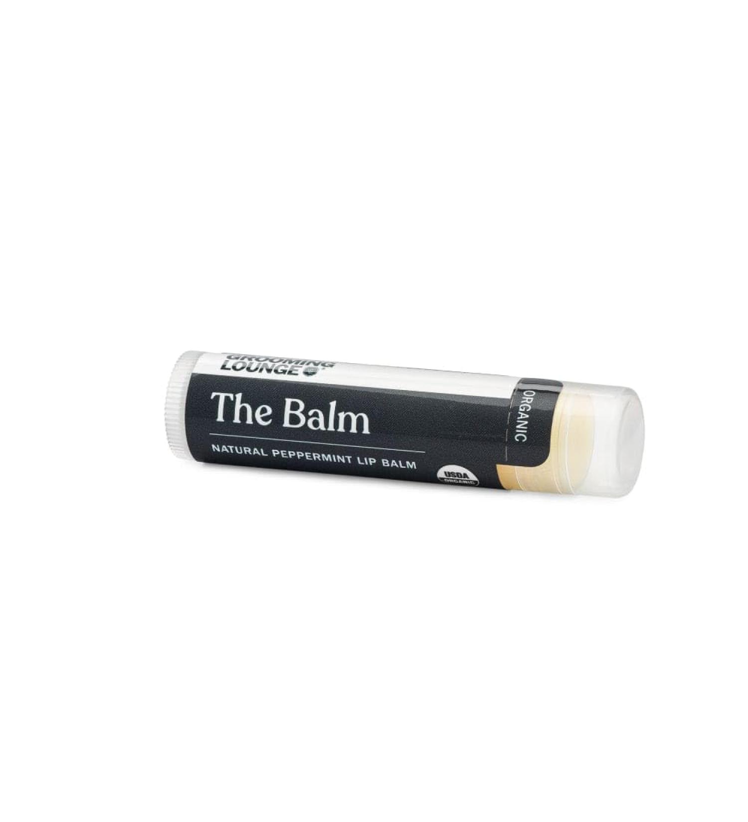 Grooming Lounge The Balm Lip Balm - Moisturizing Soothing Formula for Soft Lips - Peppermint Scent Paraben-Free Cruelty-Free 0.15 oz - Buy Online on GoSupps.com