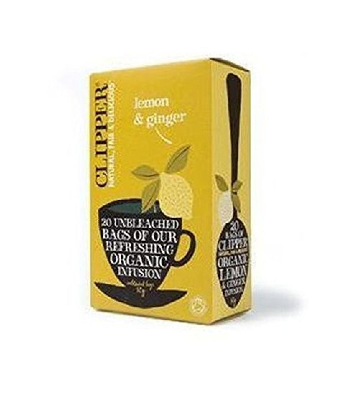 Clipper Organic Lemon & Ginger 20bag
